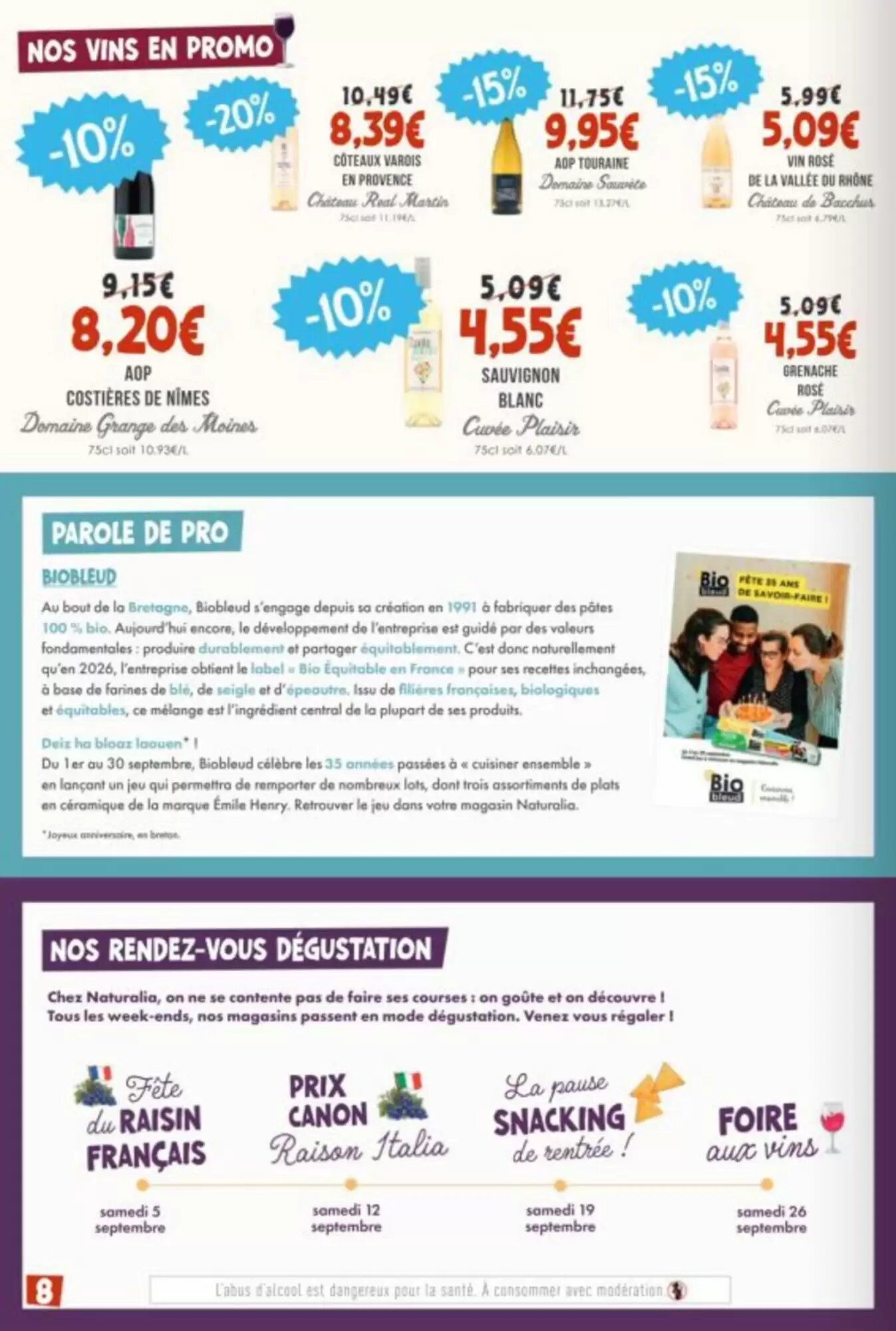 Prospectus promotionnel Naturalia valable à partir du 01/09/2026 - Page 8.