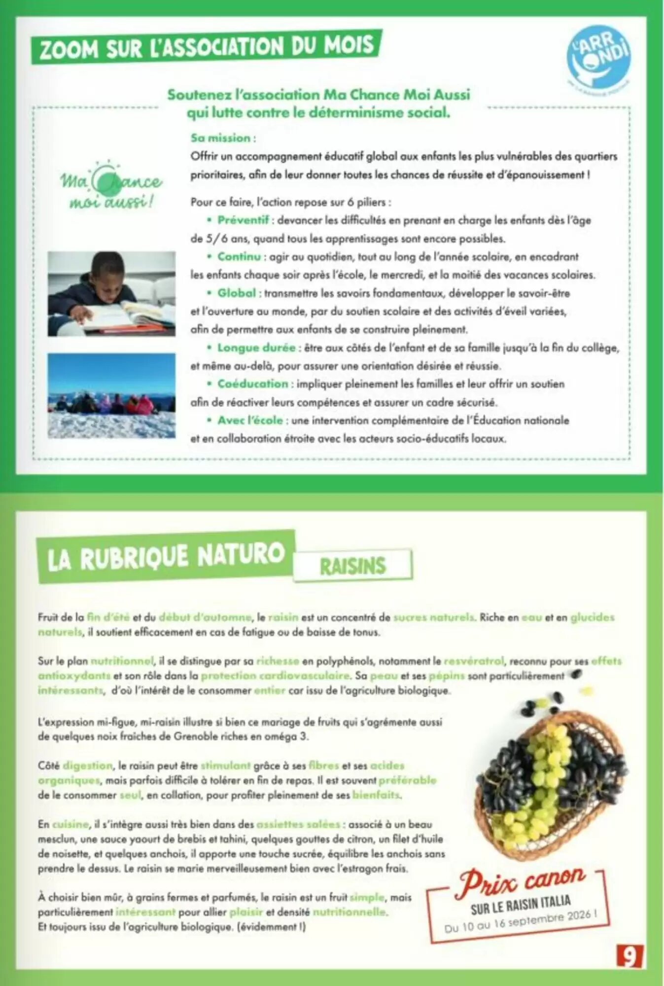 Prospectus promotionnel Naturalia valable à partir du 01/09/2026 - Page 9.