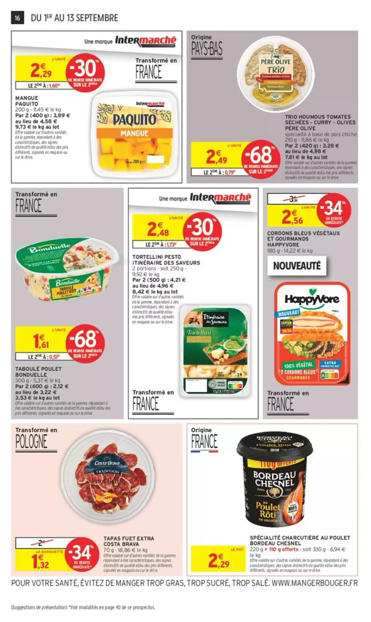 Prospectus promotionnel Intermarché Hyper valable à partir du 01/09/2026 - Page 16.