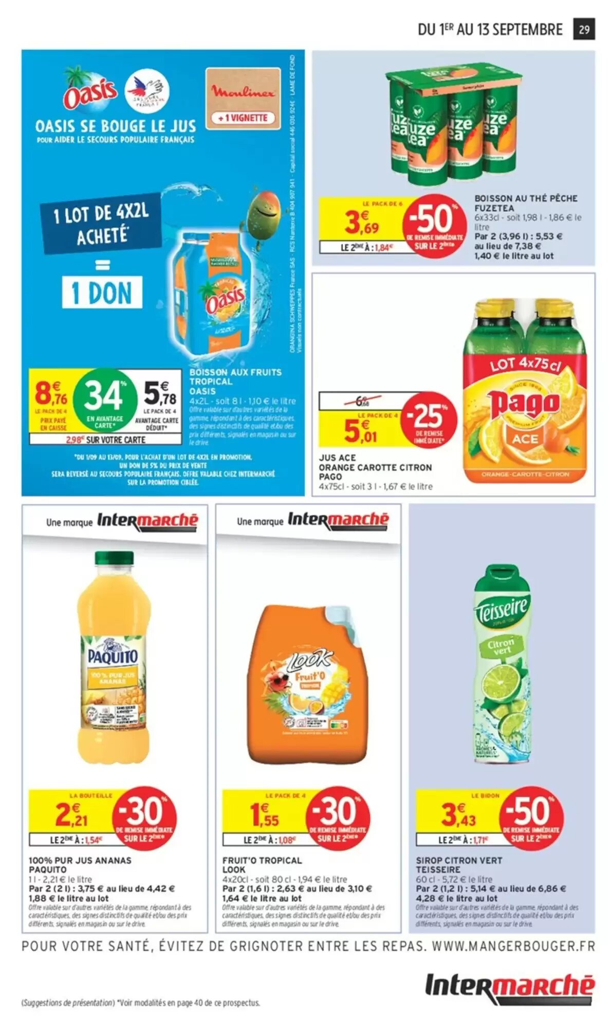 Prospectus promotionnel Intermarché Hyper valable à partir du 01/09/2026 - Page 29.