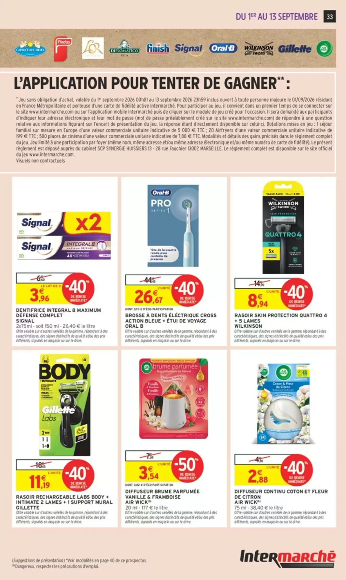 Prospectus promotionnel Intermarché Hyper valable à partir du 01/09/2026 - Page 33.