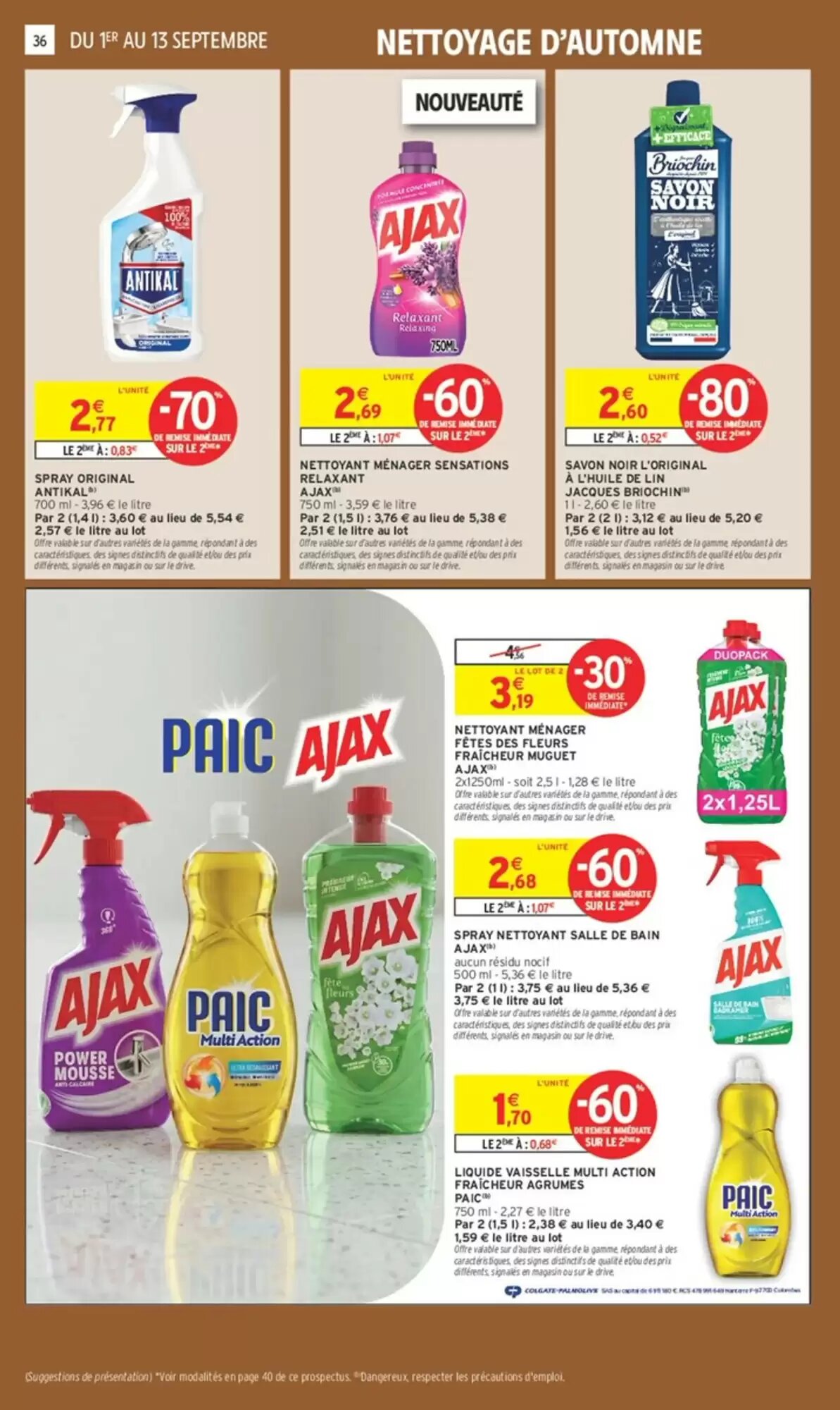 Prospectus promotionnel Intermarché Hyper valable à partir du 01/09/2026 - Page 36.