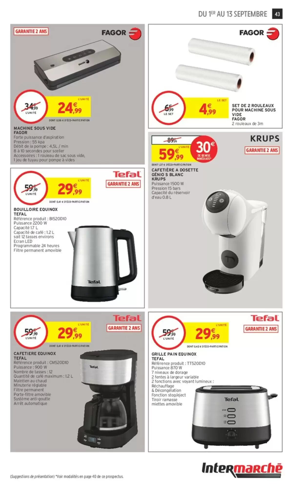 Prospectus promotionnel Intermarché Hyper valable à partir du 01/09/2026 - Page 43.