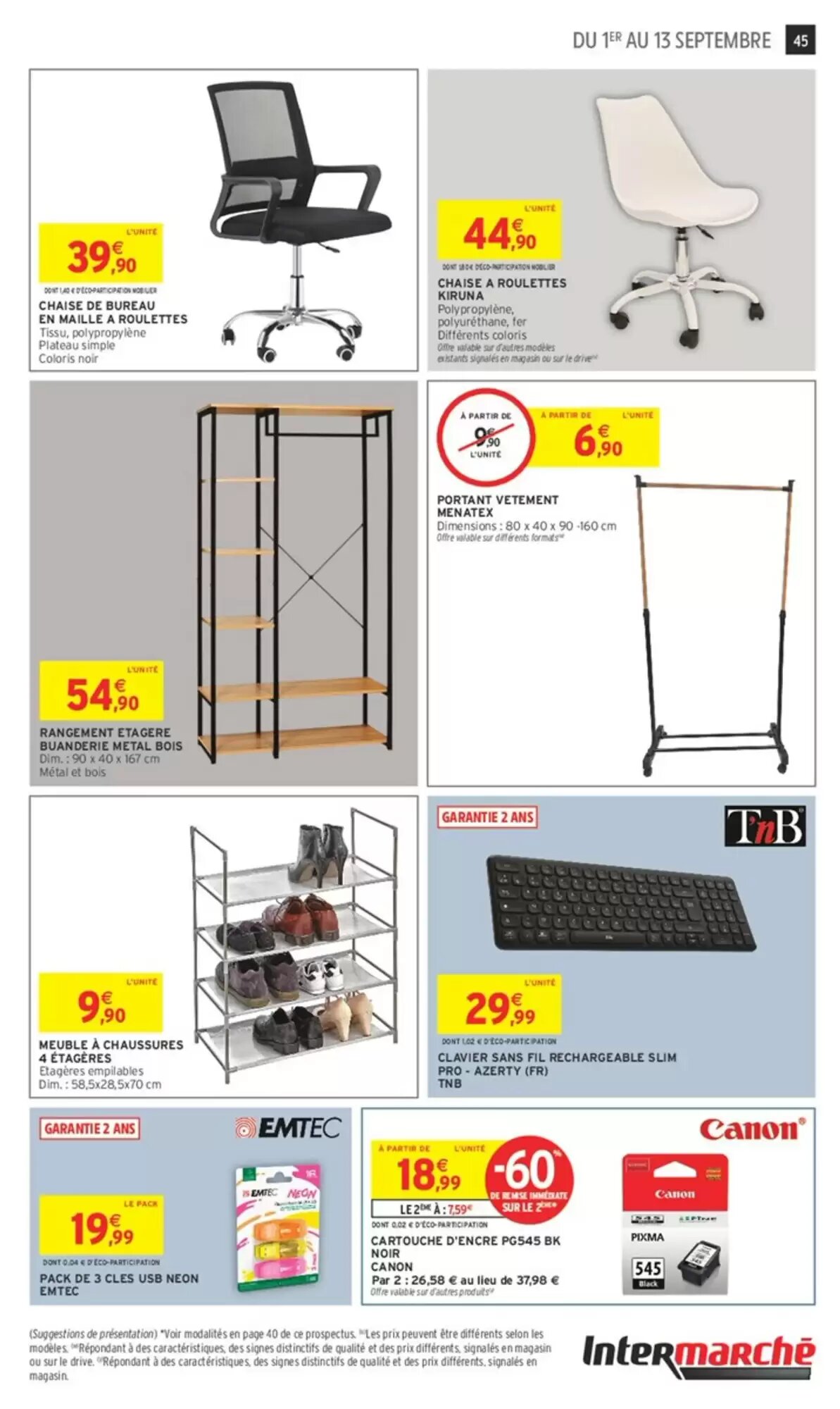 Prospectus promotionnel Intermarché Hyper valable à partir du 01/09/2026 - Page 45.