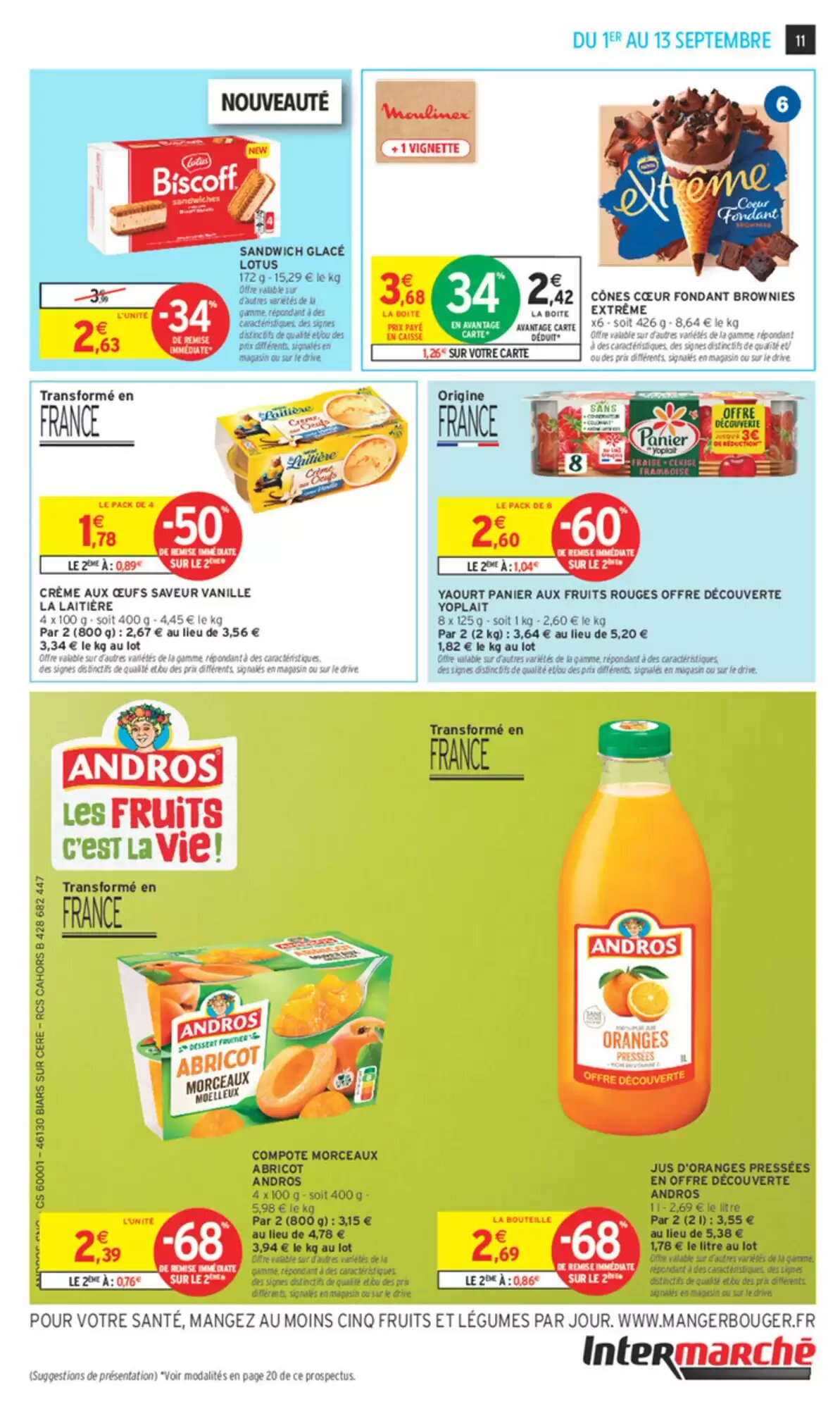 Prospectus promotionnel Intermarché valable à partir du 01/09/2026 - Page 11.