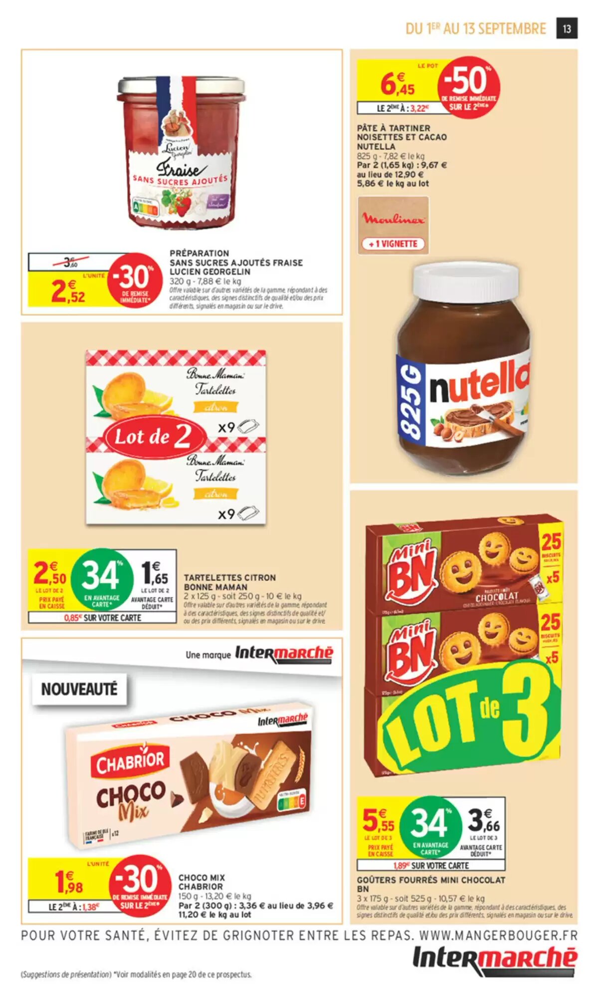 Prospectus promotionnel Intermarché valable à partir du 01/09/2026 - Page 13.