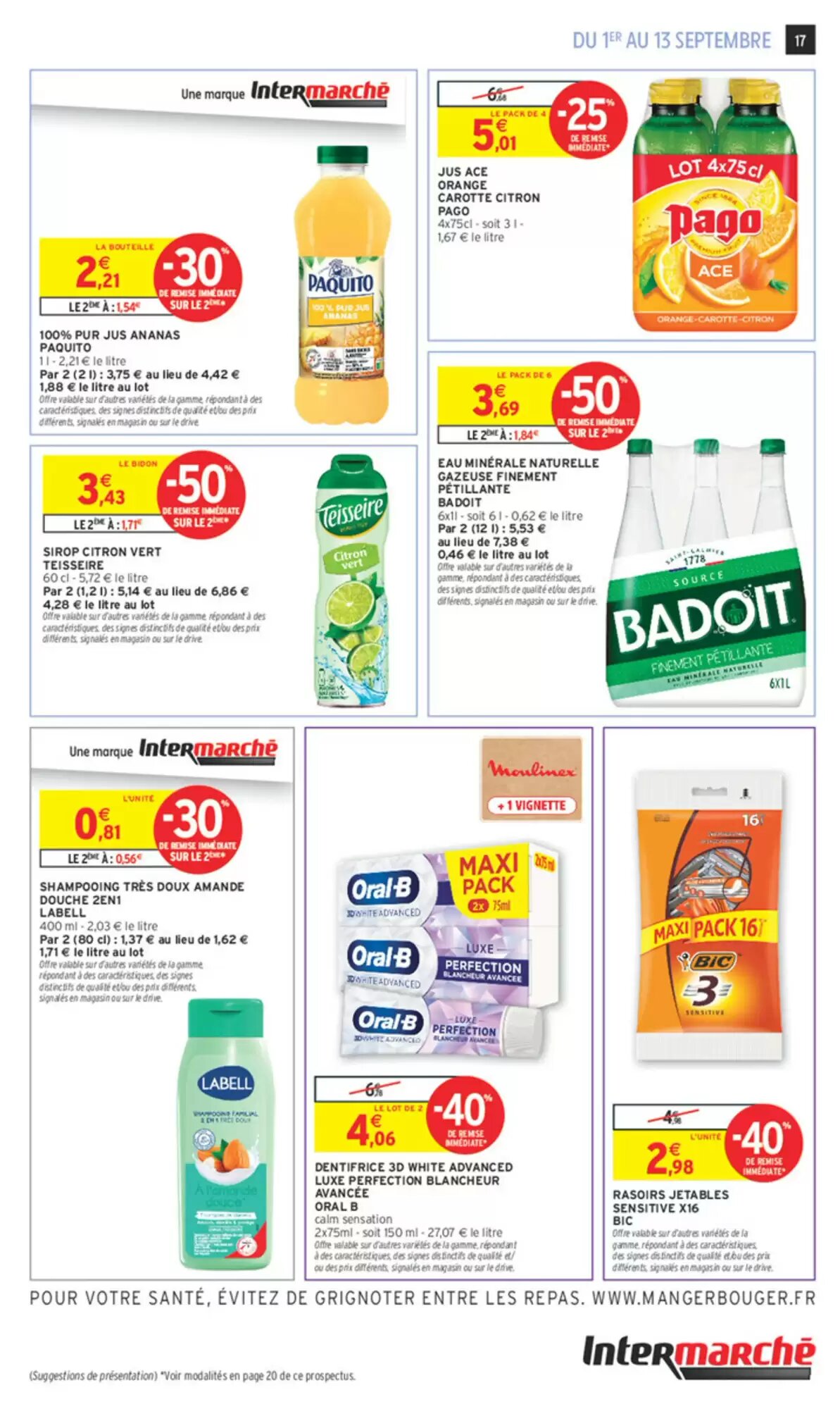 Prospectus promotionnel Intermarché valable à partir du 01/09/2026 - Page 17.