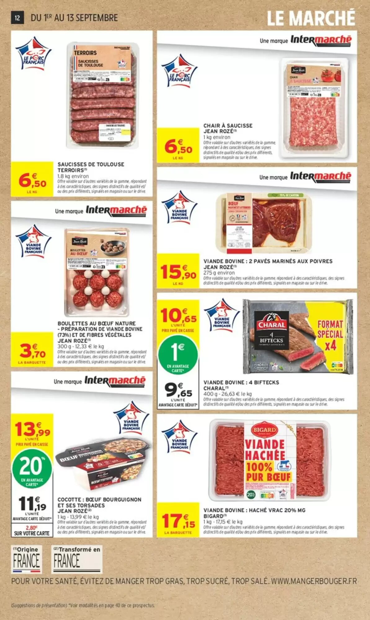 Prospectus promotionnel Intermarché valable à partir du 01/09/2026 - Page 12.
