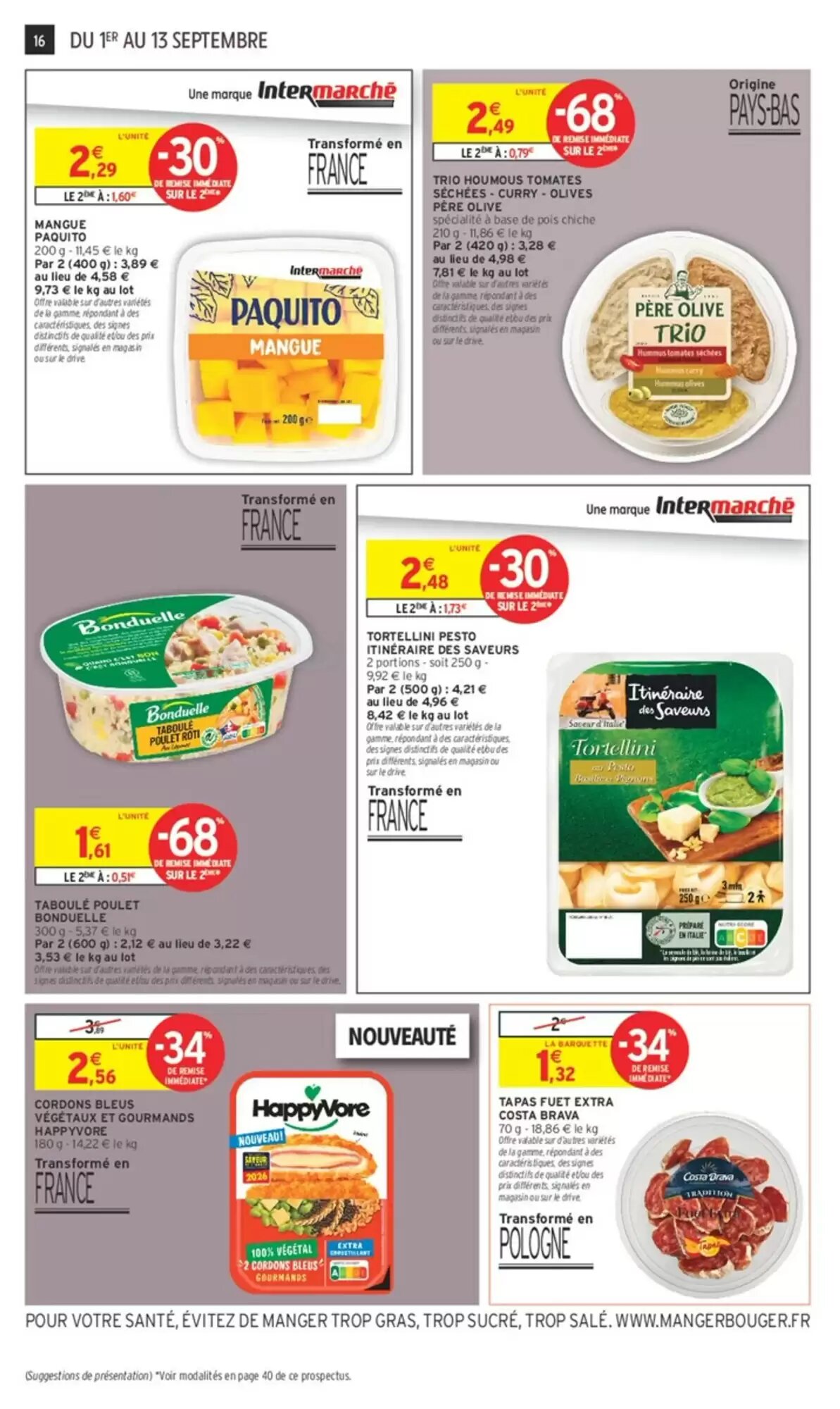 Prospectus promotionnel Intermarché valable à partir du 01/09/2026 - Page 16.