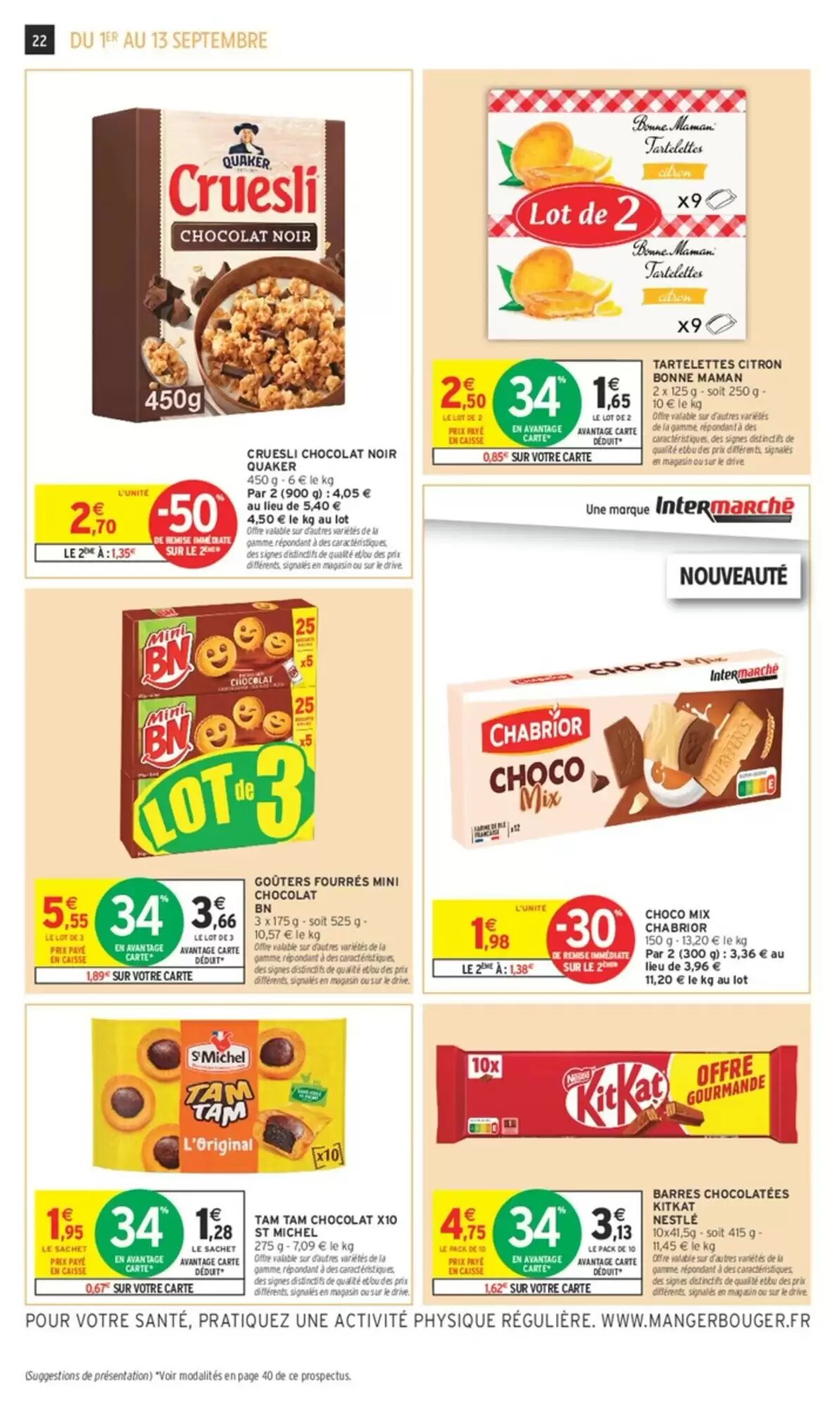 Prospectus promotionnel Intermarché valable à partir du 01/09/2026 - Page 22.