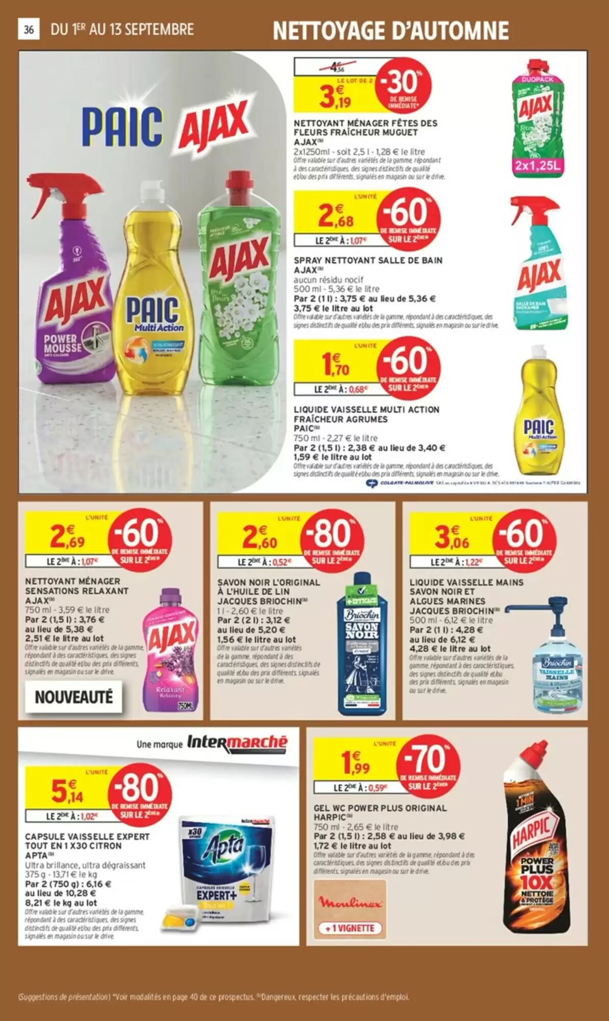 Prospectus promotionnel Intermarché valable à partir du 01/09/2026 - Page 36.
