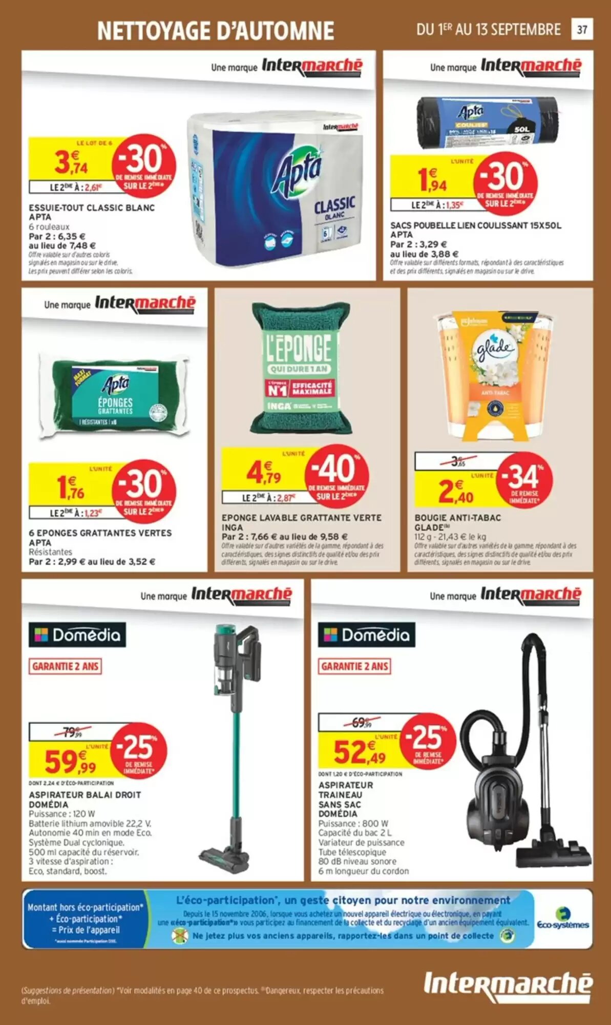 Prospectus promotionnel Intermarché valable à partir du 01/09/2026 - Page 37.
