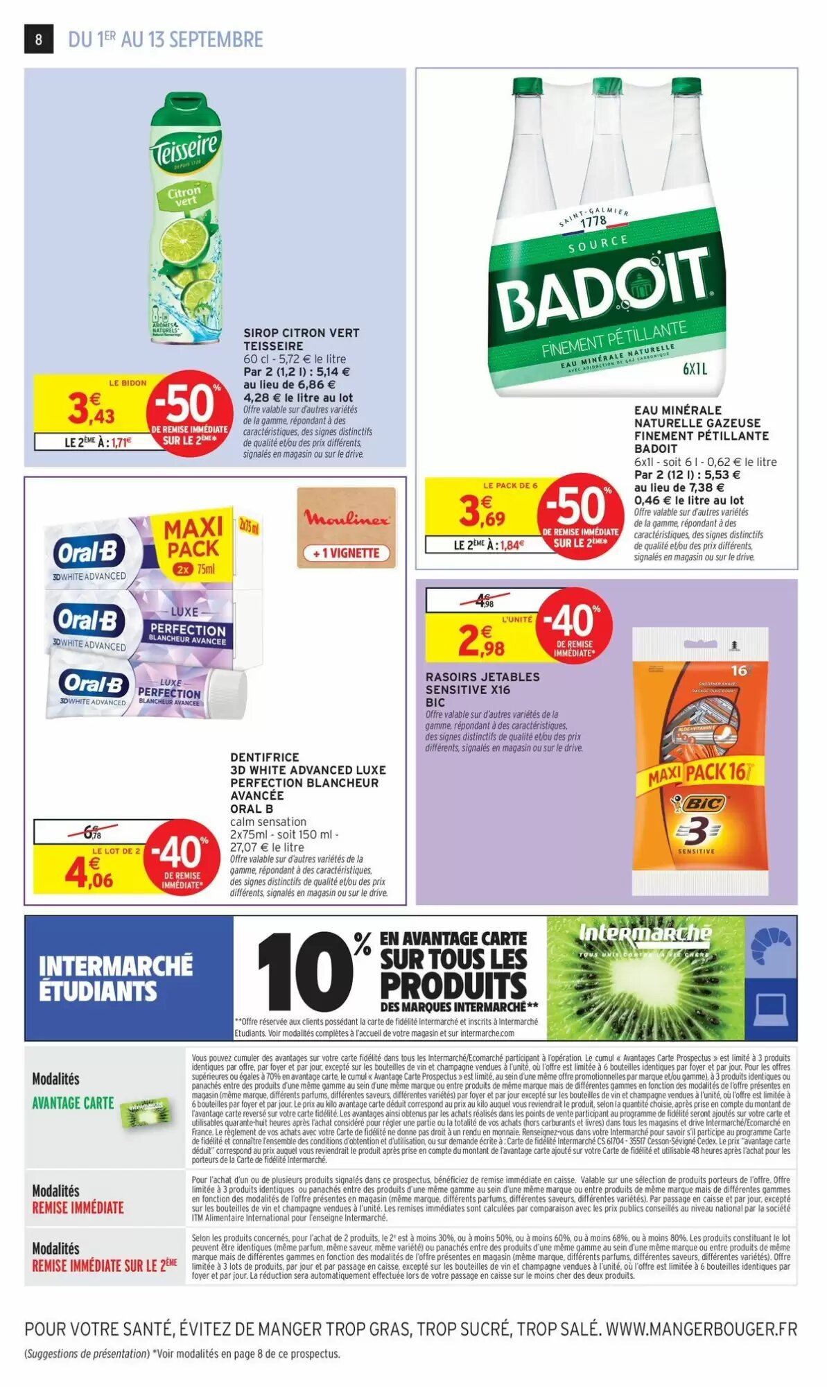 Prospectus promotionnel Intermarché valable à partir du 01/09/2026 - Page 8.