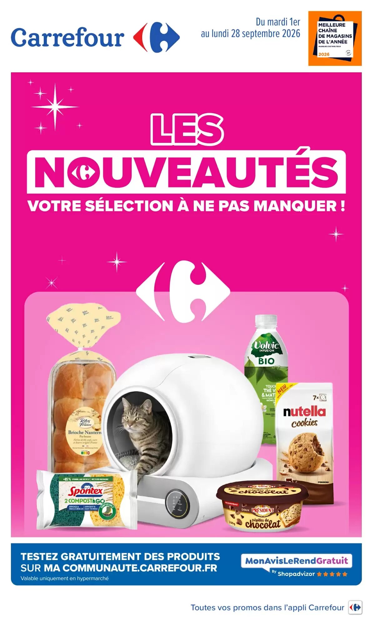 Prospectus promotionnel Carrefour valable à partir du 01/09/2026 - Page 1.