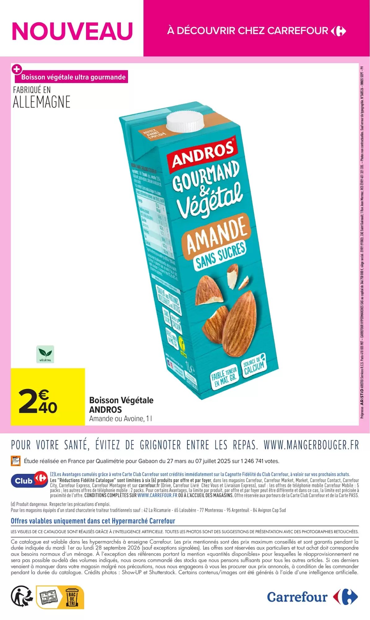 Prospectus promotionnel Carrefour valable à partir du 01/09/2026 - Page 16.