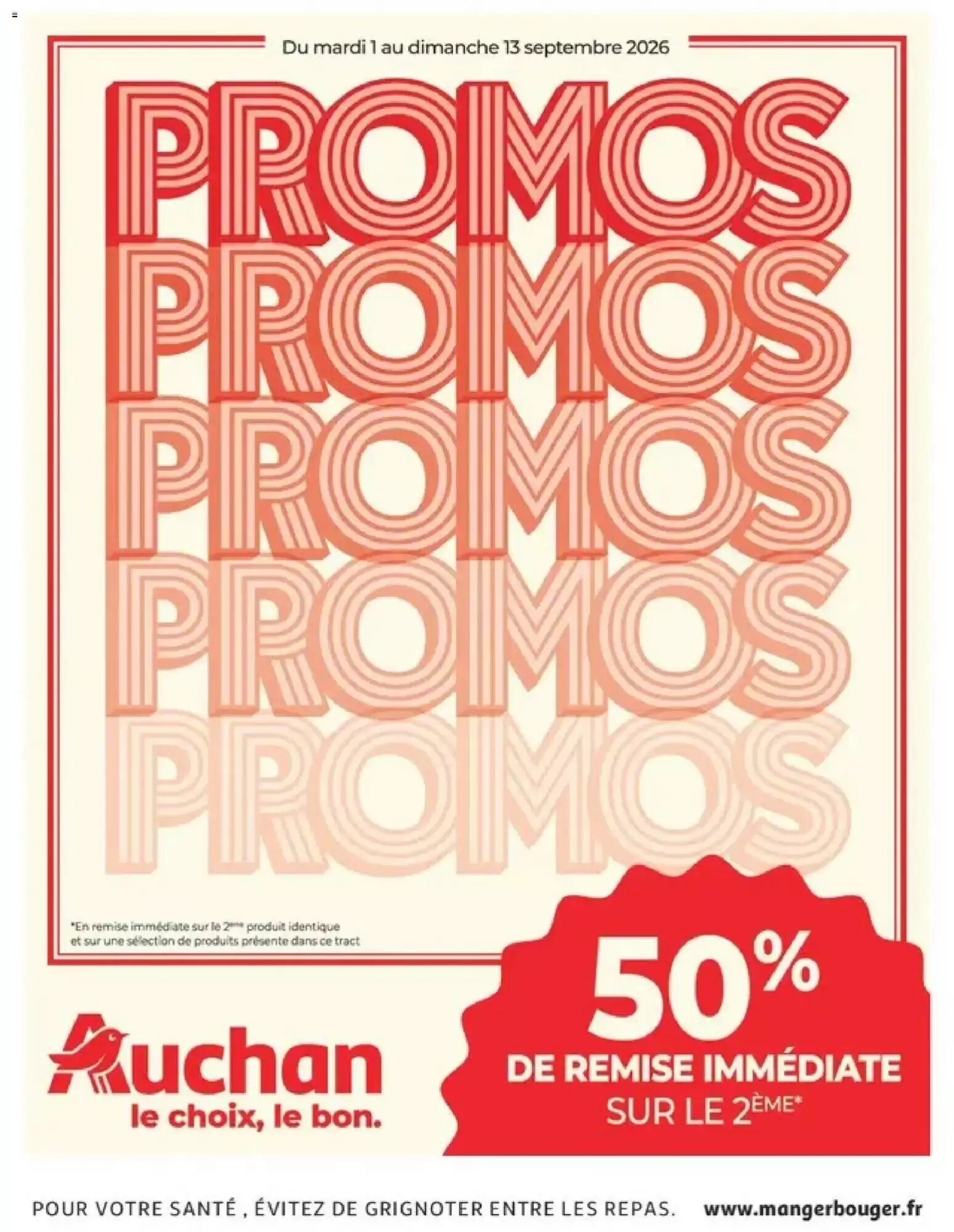 Prospectus promotionnel Auchan valable à partir du 01/09/2026 - Page 1.