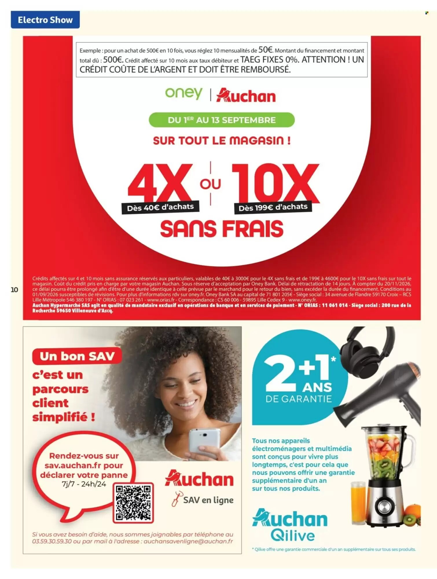Prospectus promotionnel Auchan valable à partir du 01/09/2026 - Page 10.