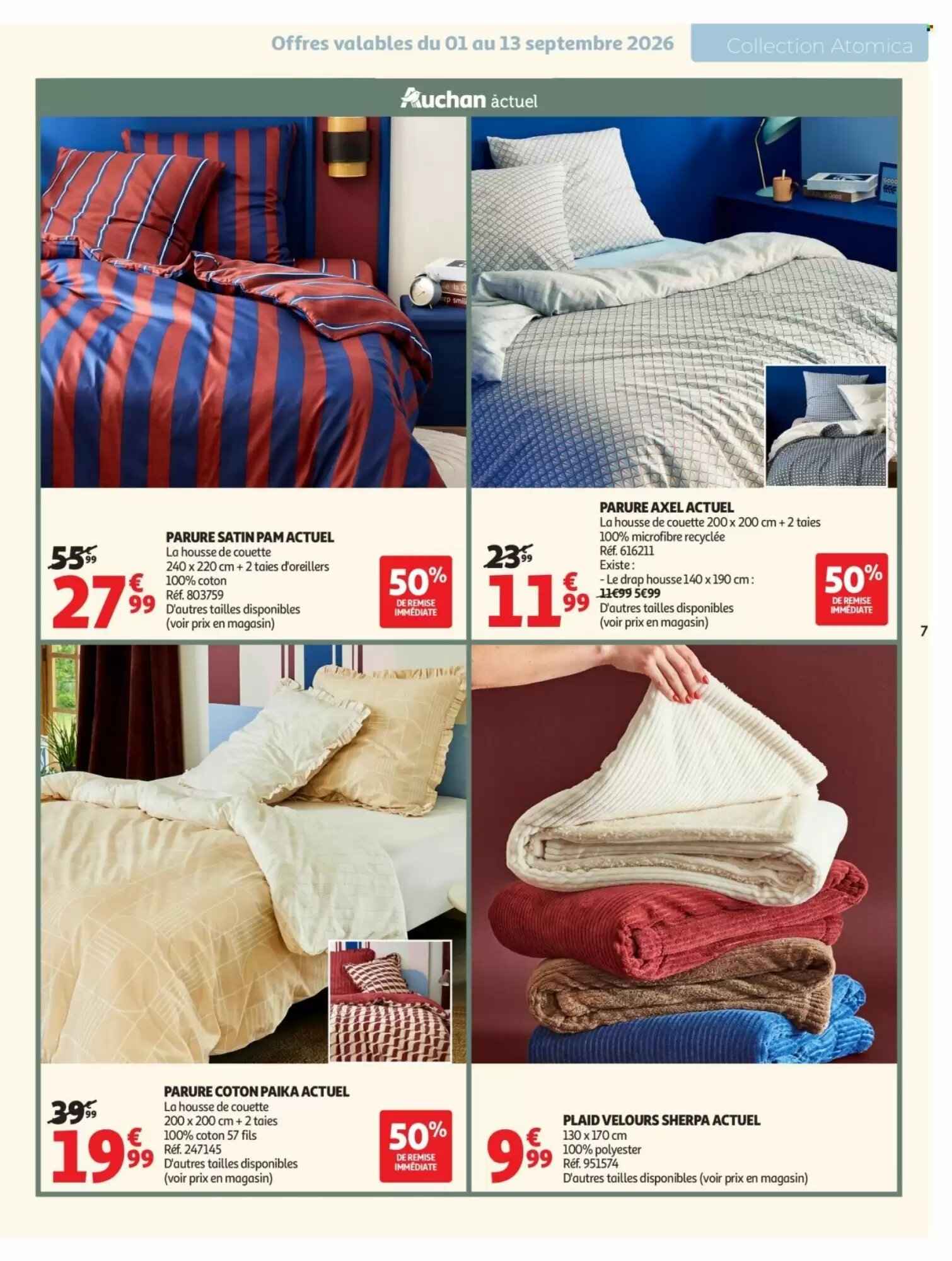 Prospectus promotionnel Auchan valable à partir du 01/09/2026 - Page 7.