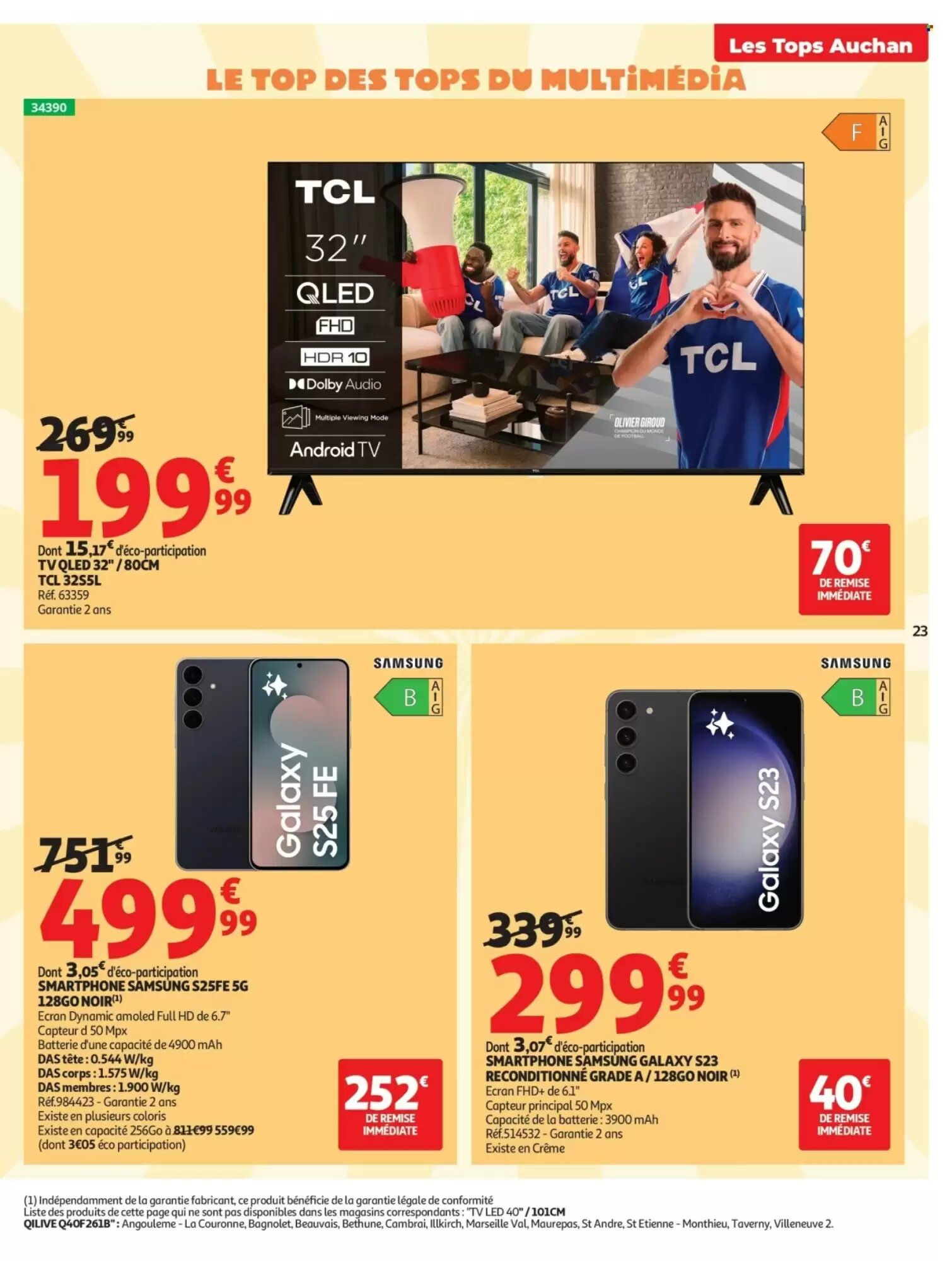 Prospectus promotionnel Auchan valable à partir du 01/09/2026 - Page 23.