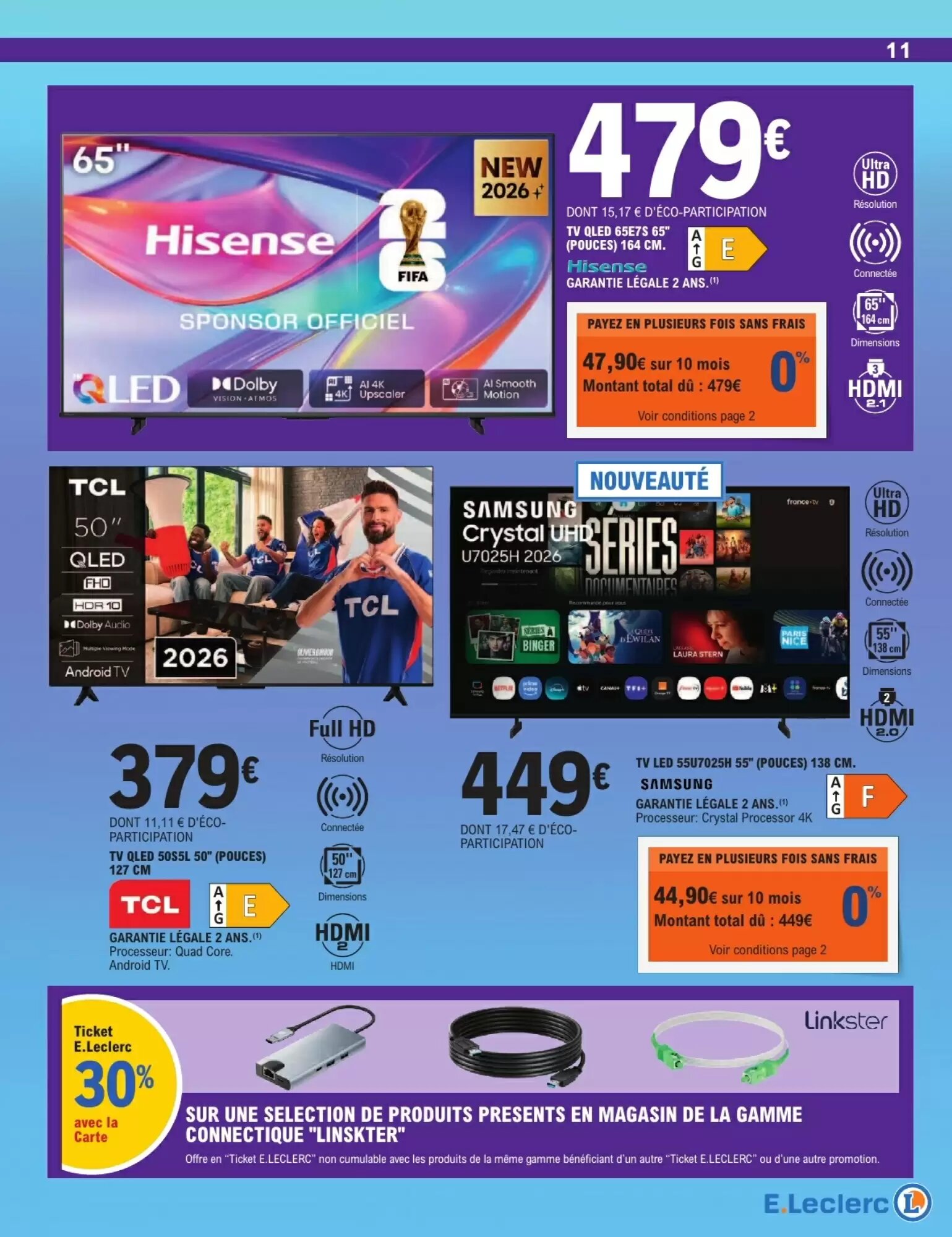 Prospectus promotionnel E.Leclerc valable à partir du 01/09/2026 - Page 11.