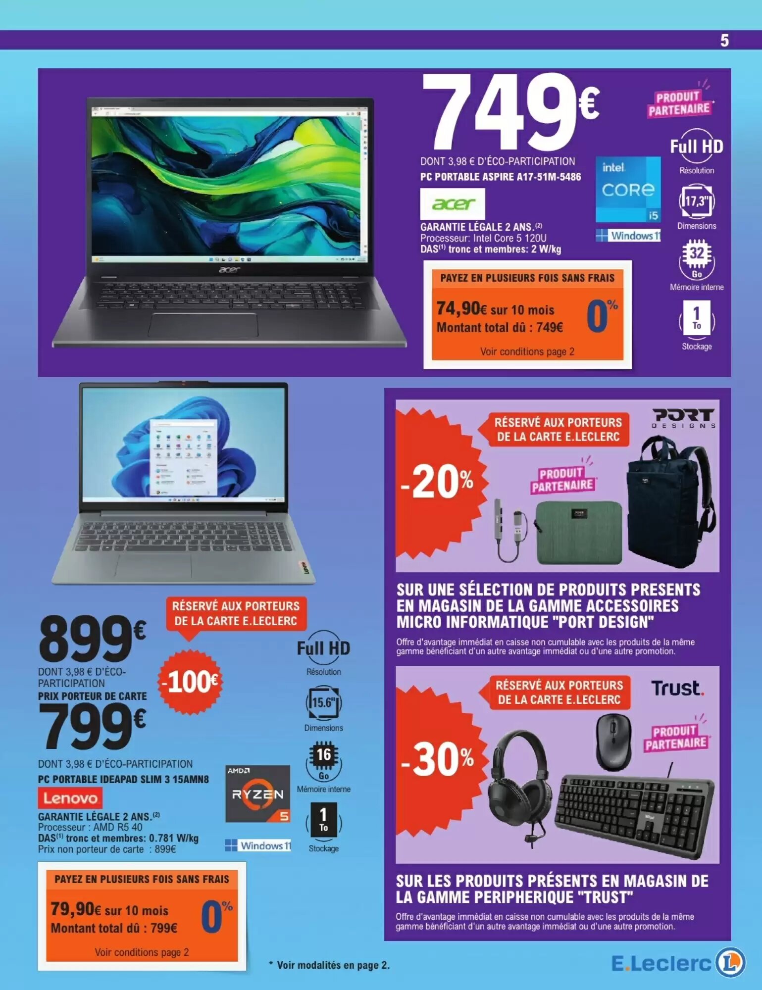 Prospectus promotionnel E.Leclerc valable à partir du 01/09/2026 - Page 5.