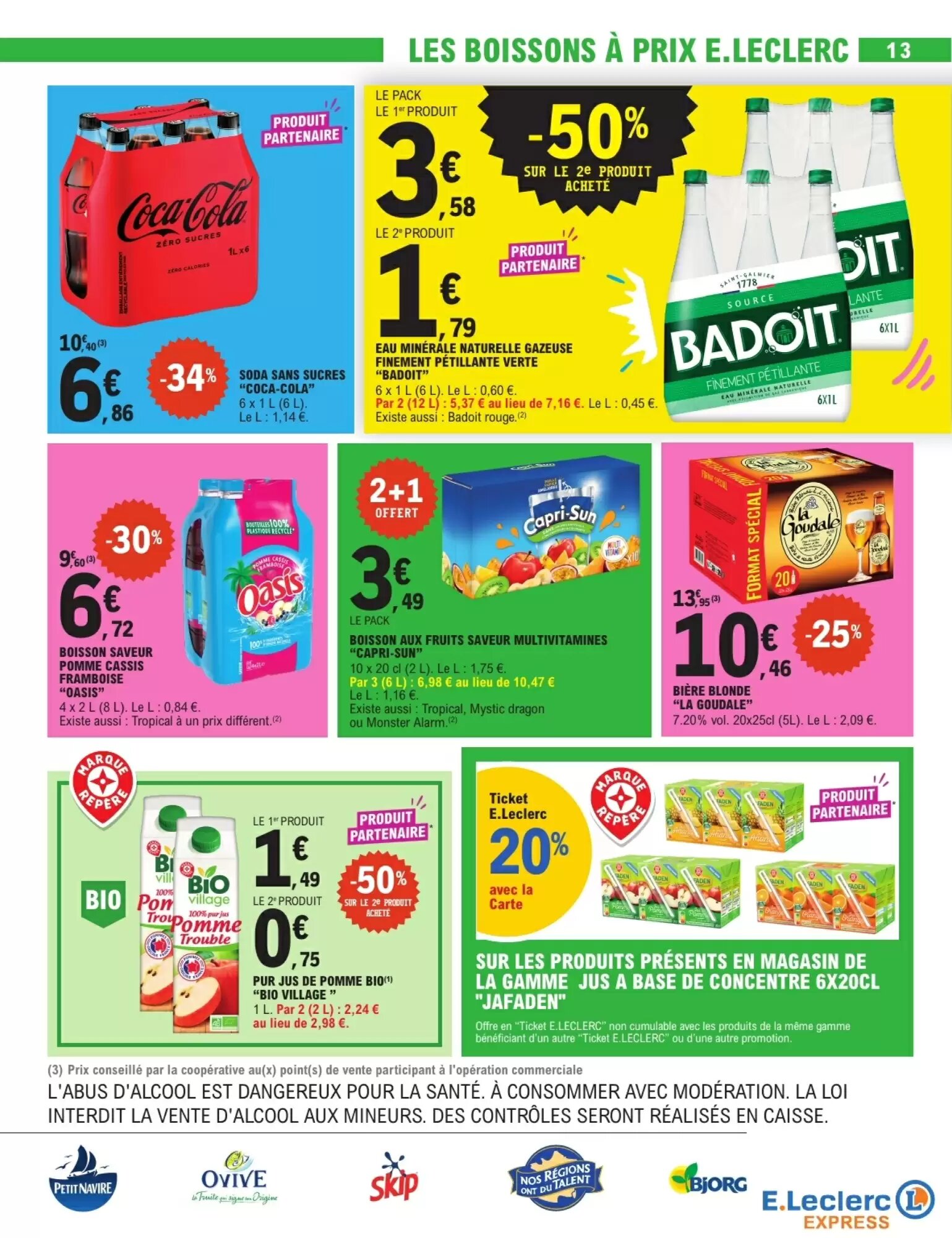 Prospectus promotionnel E.Leclerc Express valable à partir du 01/09/2026 - Page 13.
