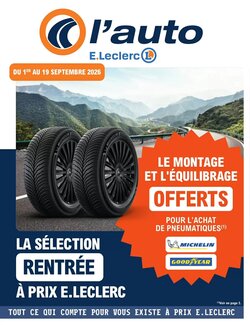 Prospectus promotionnel E.Leclerc L'Auto valable à partir du 01/09/2026