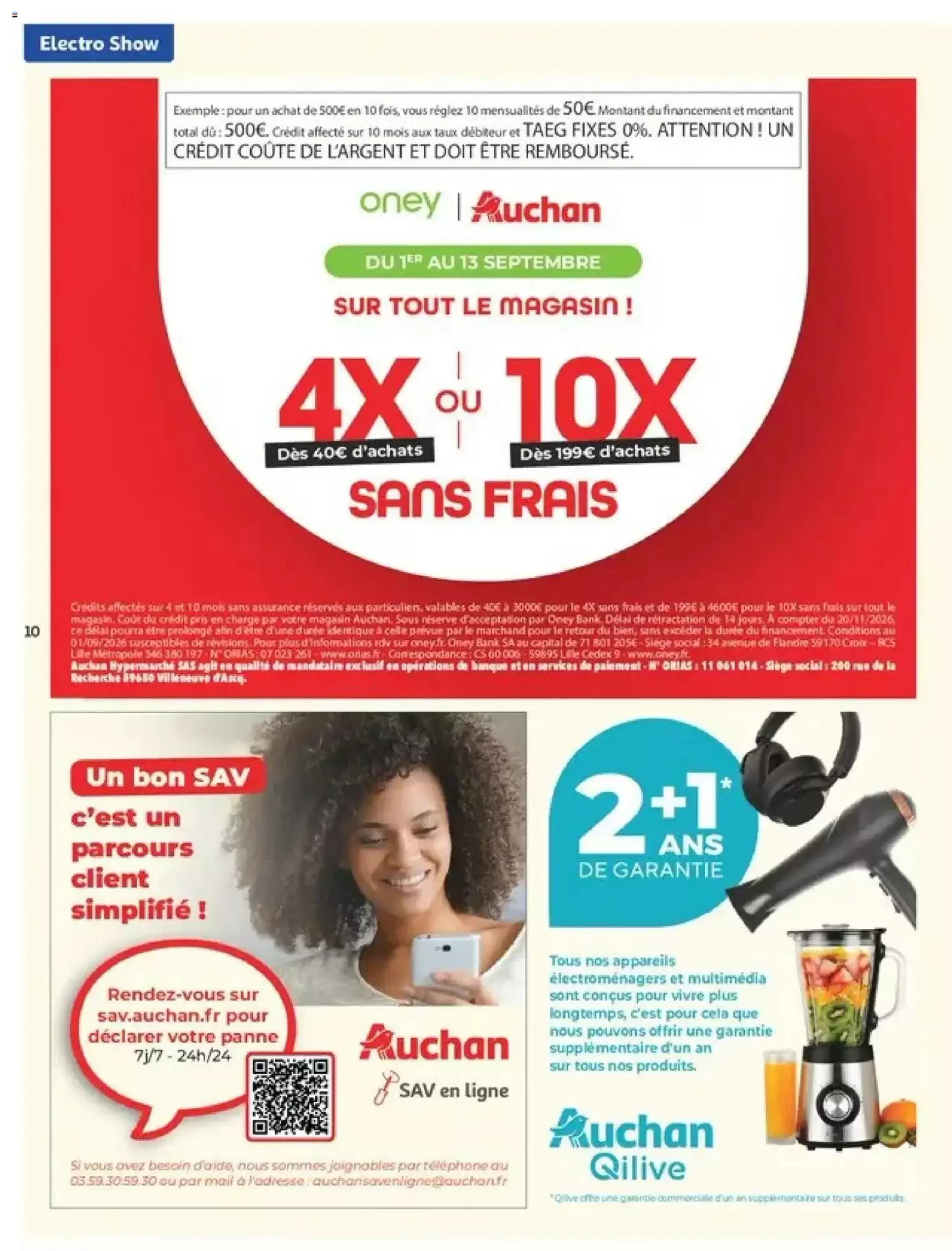 Prospectus promotionnel Auchan valable à partir du 01/09/2026 - Page 10.
