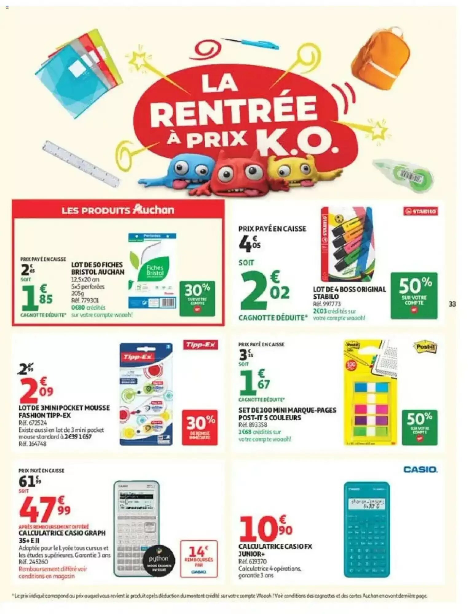 Prospectus promotionnel Auchan valable à partir du 01/09/2026 - Page 33.