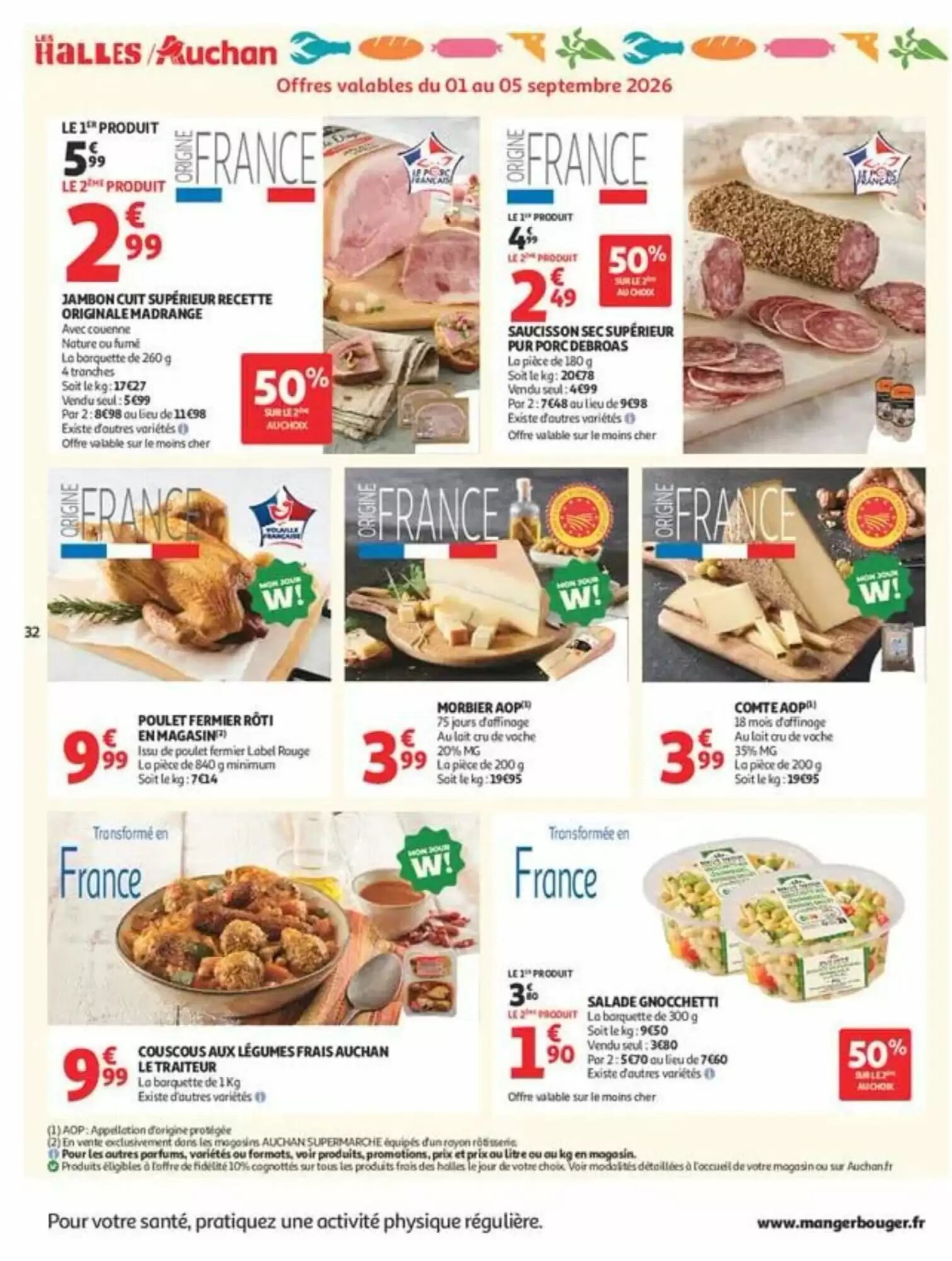 Prospectus promotionnel Auchan valable à partir du 01/09/2026 - Page 32.