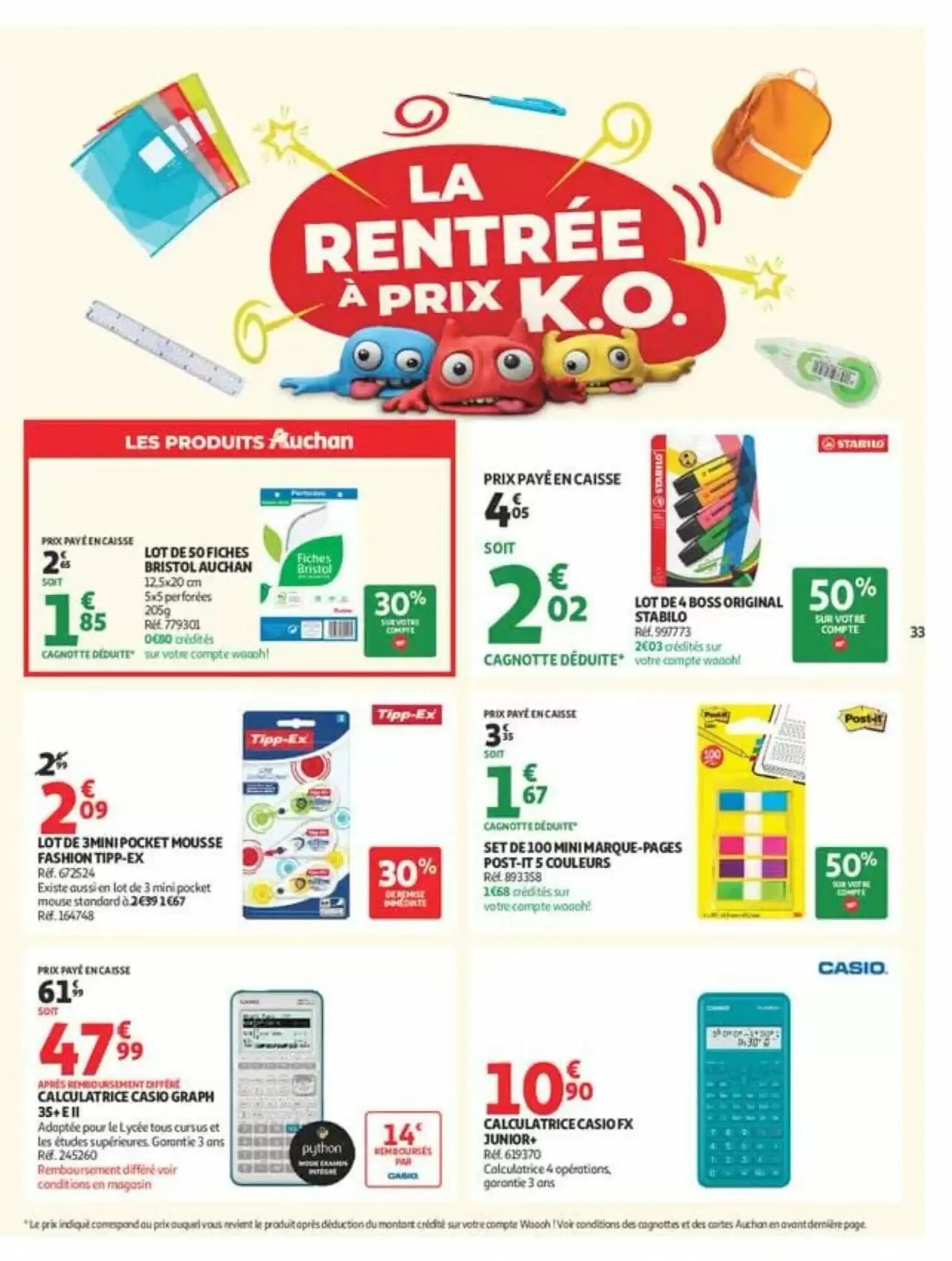 Prospectus promotionnel Auchan valable à partir du 01/09/2026 - Page 33.