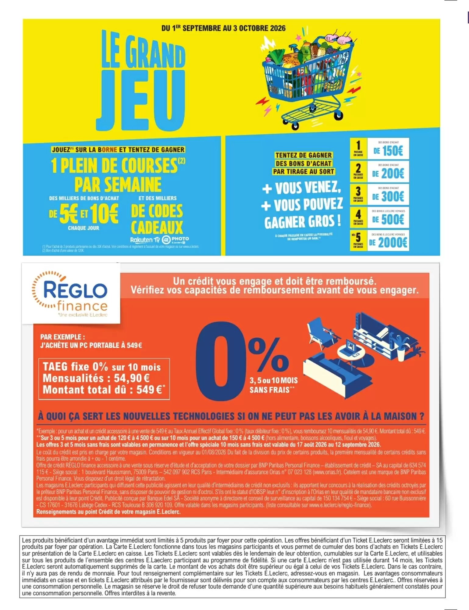 Prospectus promotionnel E.Leclerc valable à partir du 01/09/2026 - Page 2.