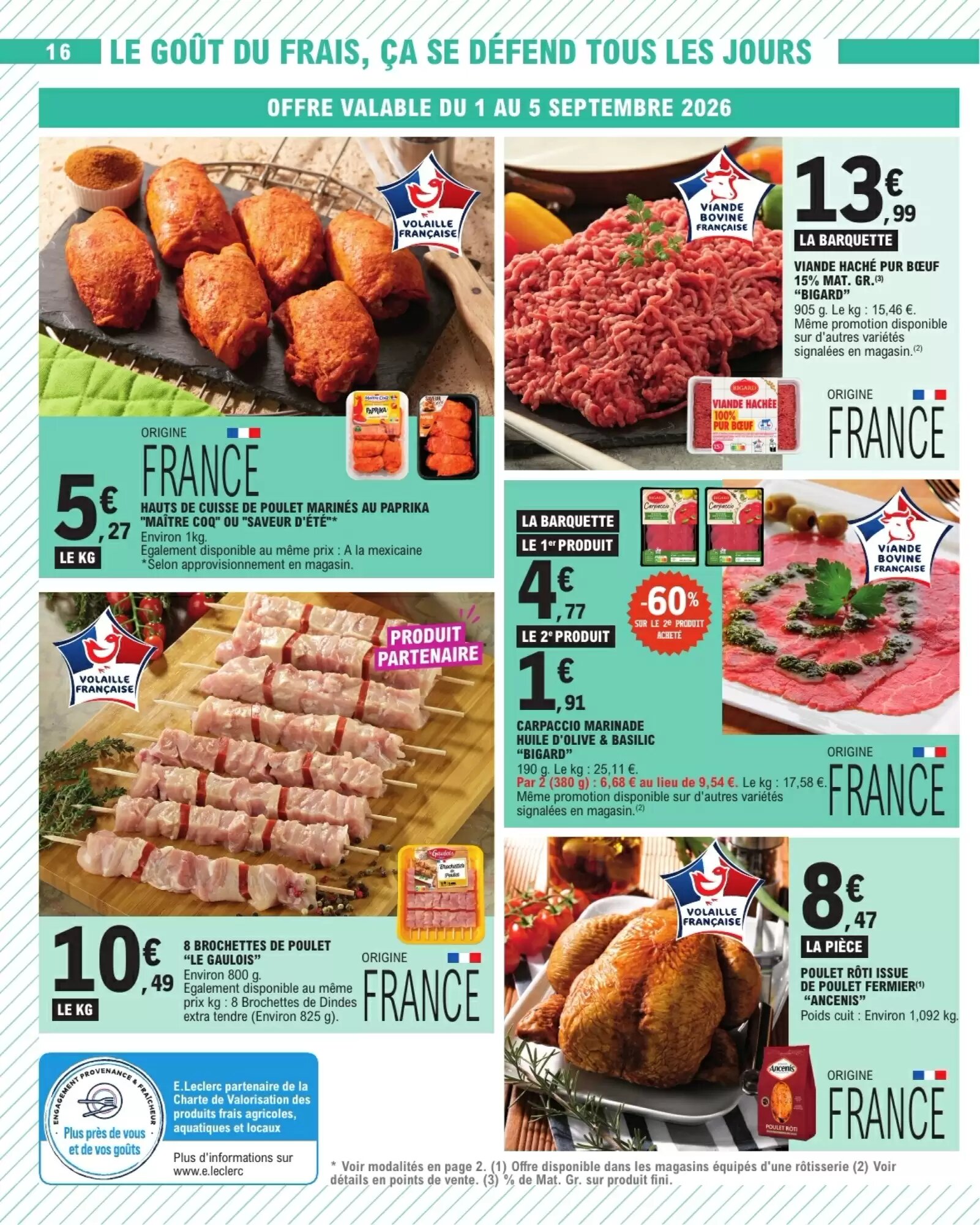 Prospectus promotionnel E.Leclerc valable à partir du 01/09/2026 - Page 16.
