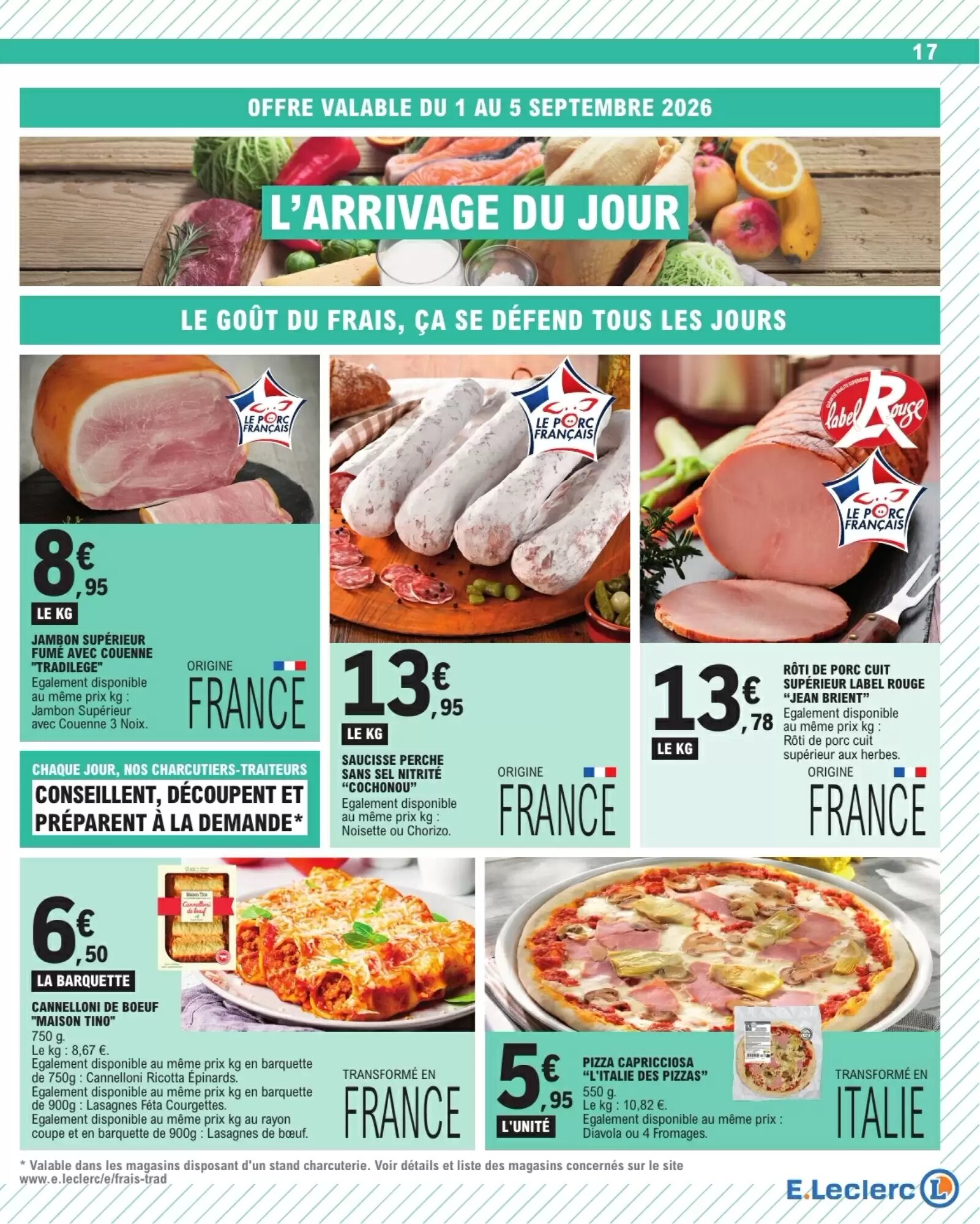 Prospectus promotionnel E.Leclerc valable à partir du 01/09/2026 - Page 17.