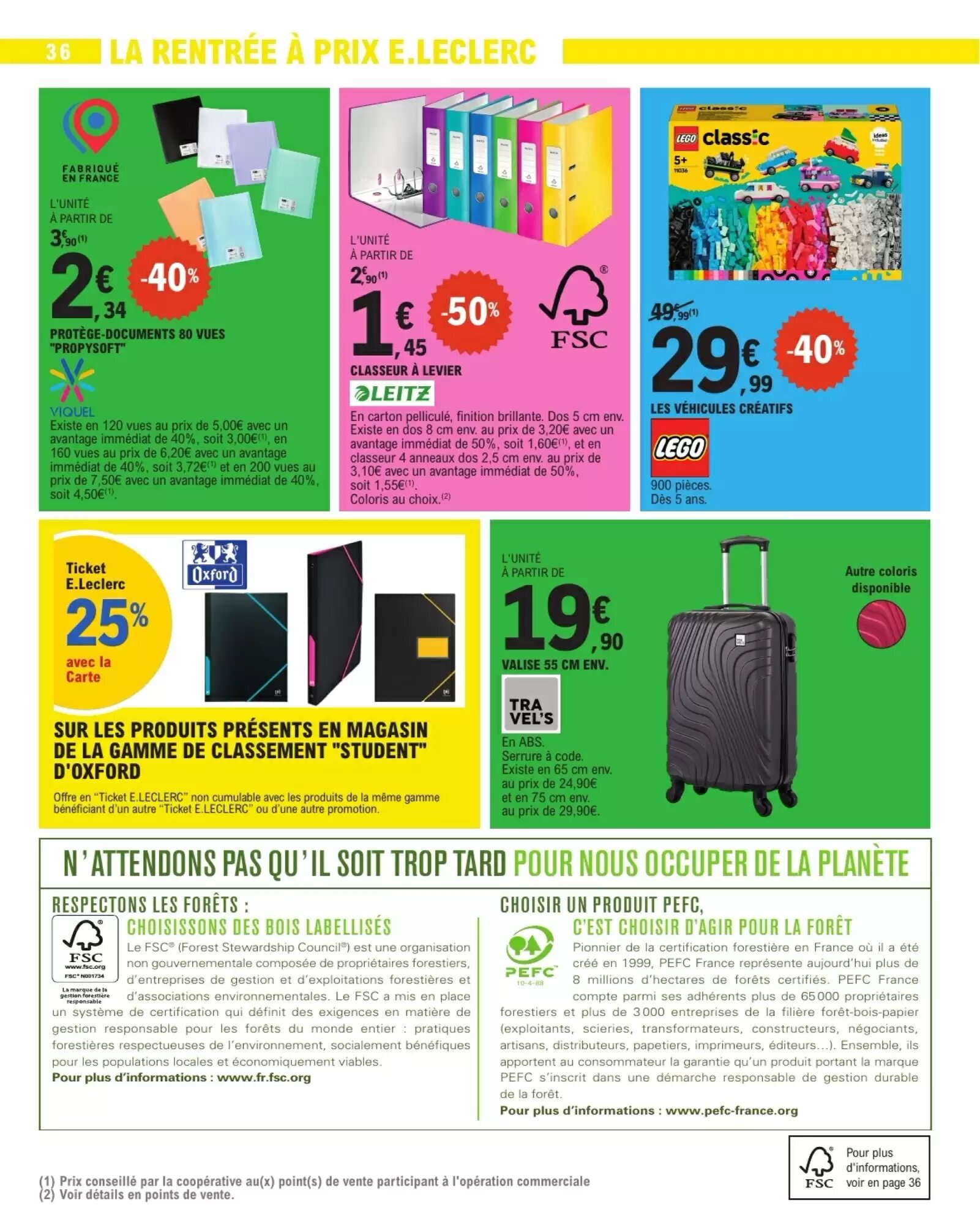 Prospectus promotionnel E.Leclerc valable à partir du 01/09/2026 - Page 36.