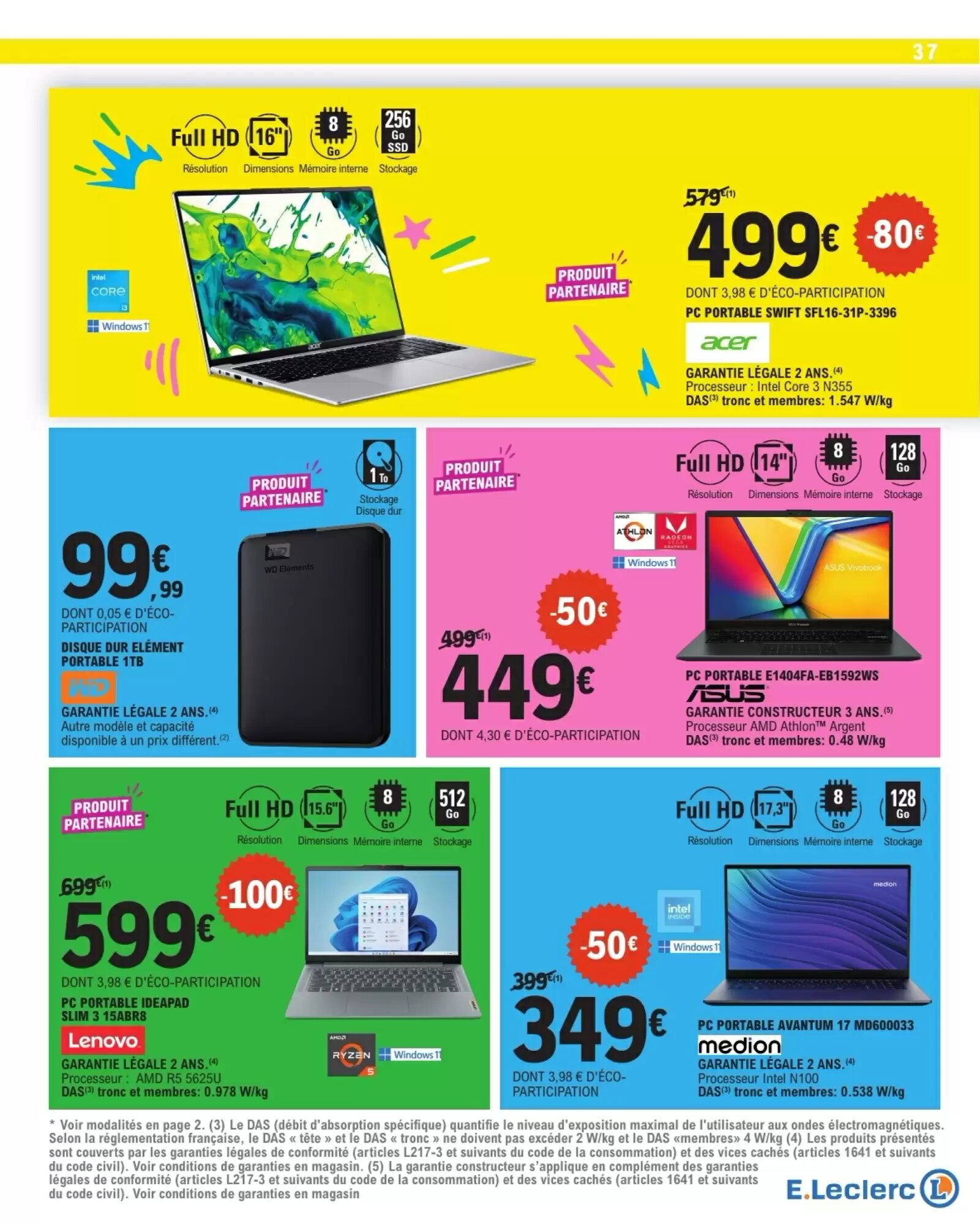 Prospectus promotionnel E.Leclerc valable à partir du 01/09/2026 - Page 37.