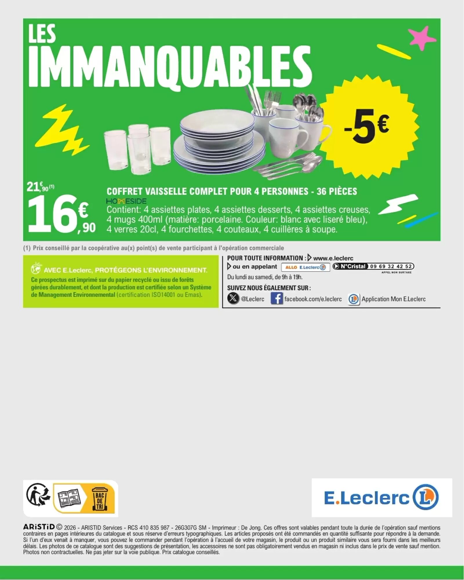 Prospectus promotionnel E.Leclerc valable à partir du 01/09/2026 - Page 52.