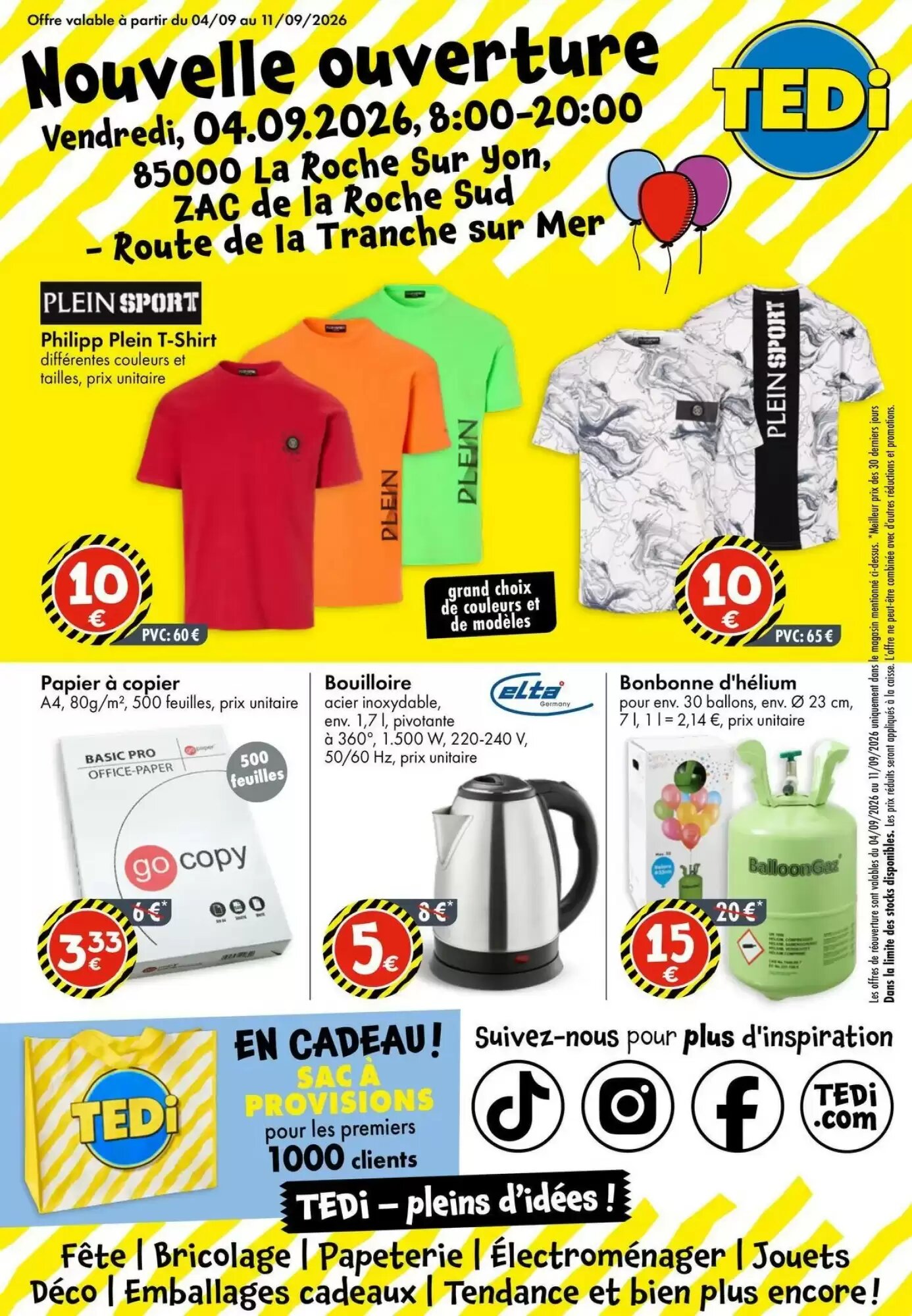 Prospectus promotionnel TEDi valable à partir du 01/09/2026 - Page 1.