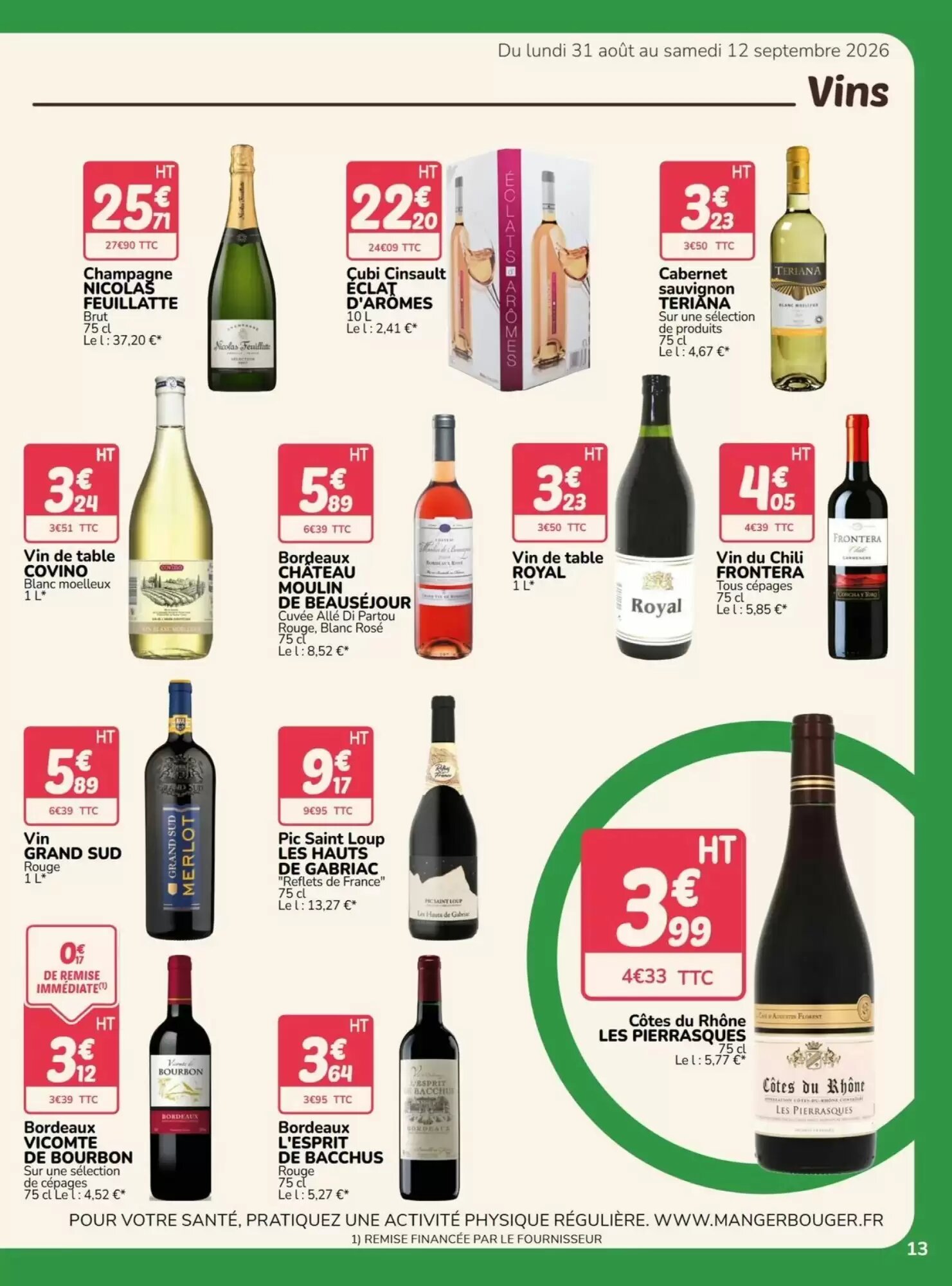 Prospectus promotionnel Promocash valable à partir du 01/09/2026 - Page 13.