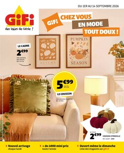 Prospectus promotionnel Gifi valable à partir du 01/09/2026
