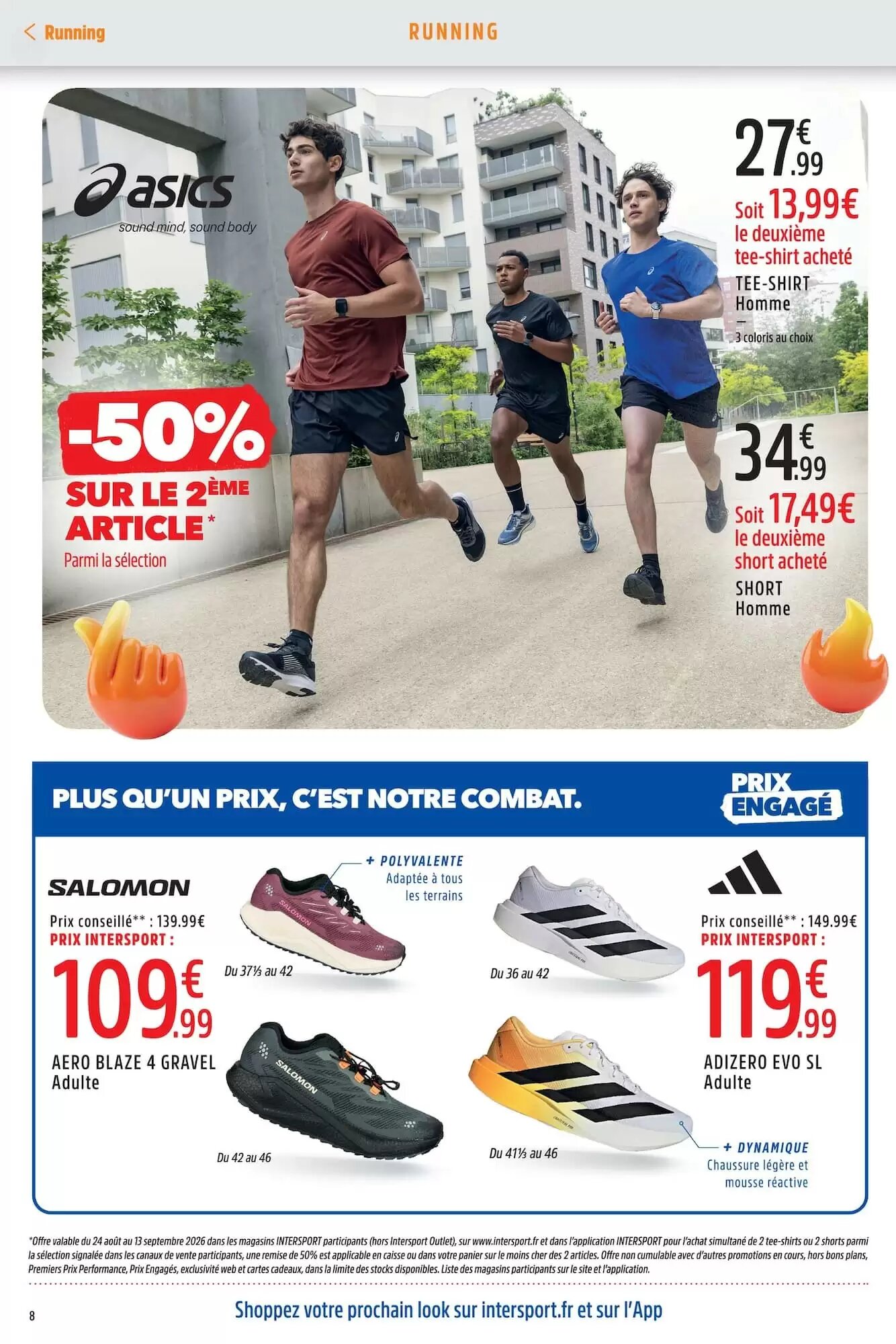 Prospectus promotionnel Intersport valable à partir du 01/09/2026 - Page 8.