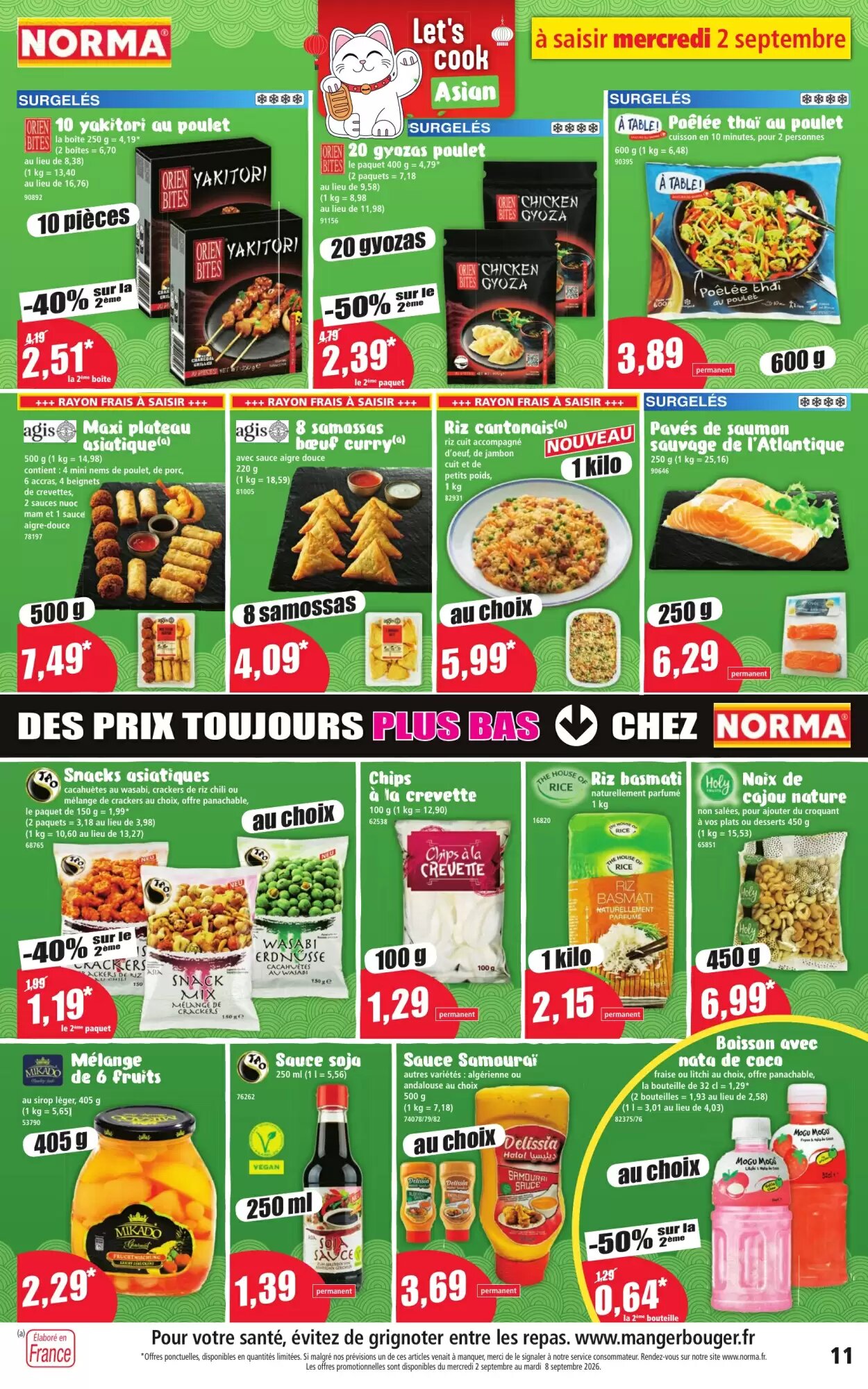 Prospectus promotionnel Norma valable à partir du 02/09/2026 - Page 11.