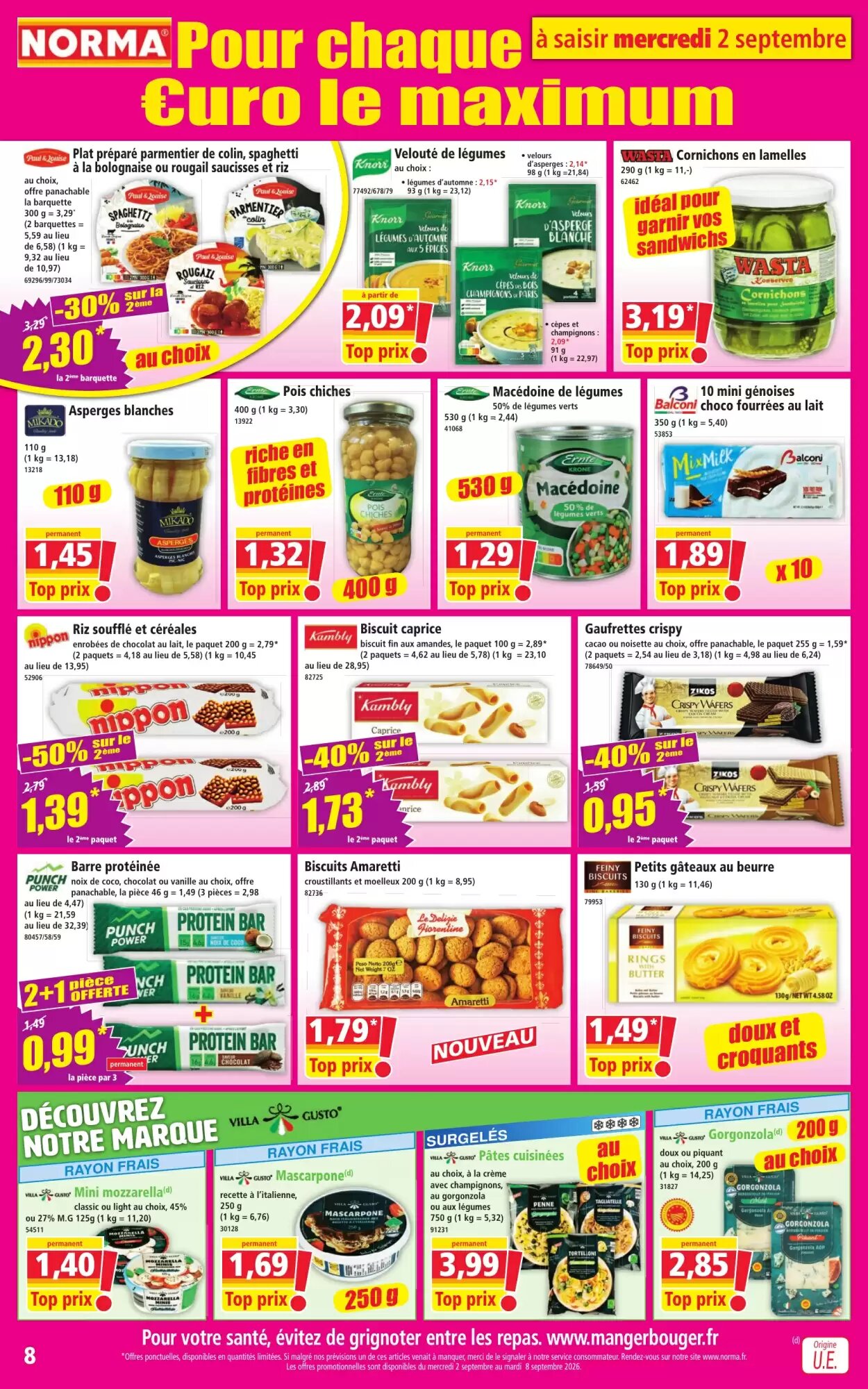 Prospectus promotionnel Norma valable à partir du 02/09/2026 - Page 8.