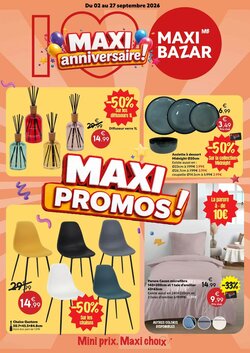 Prospectus promotionnel Maxi Bazar valable à partir du 02/09/2026