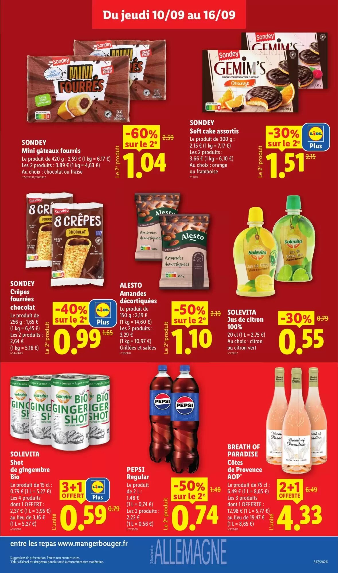 Prospectus promotionnel Lidl valable à partir du 03/09/2026 - Page 15.