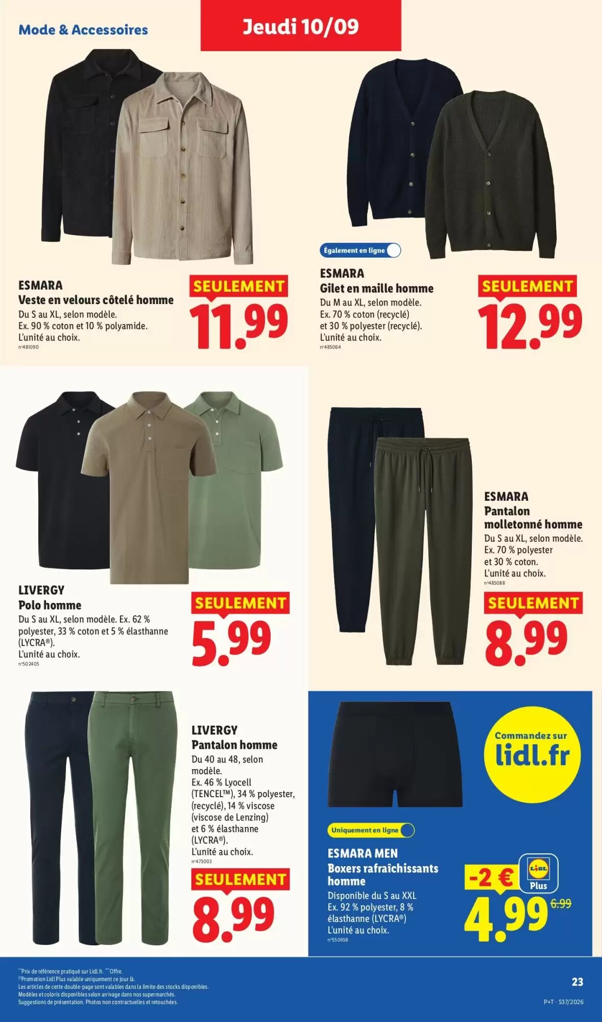 Prospectus promotionnel Lidl valable à partir du 03/09/2026 - Page 31.