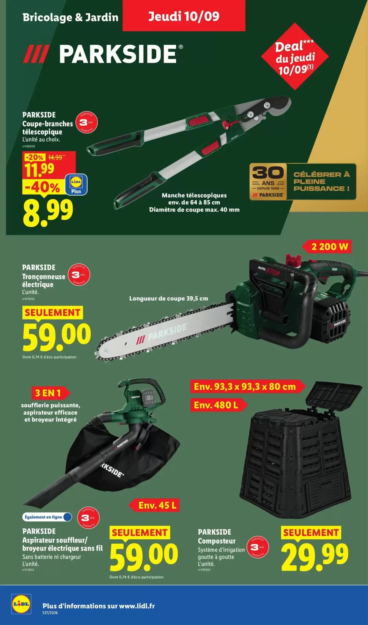 Prospectus promotionnel Lidl valable à partir du 03/09/2026 - Page 34.