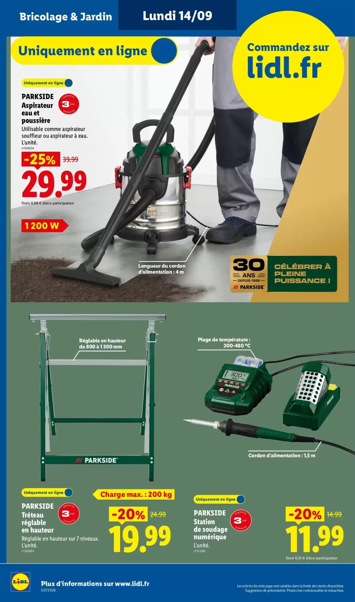 Prospectus promotionnel Lidl valable à partir du 03/09/2026 - Page 38.