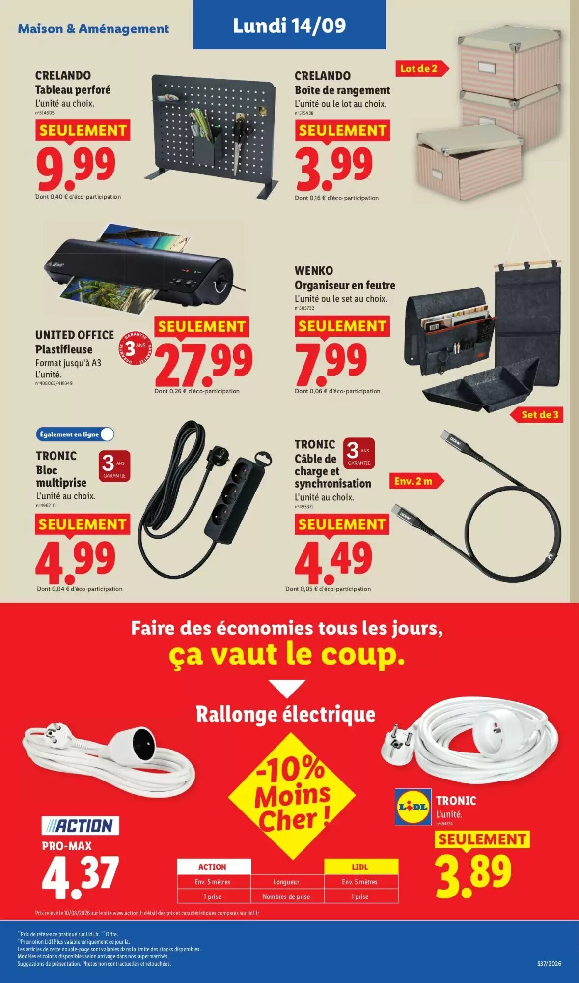 Prospectus promotionnel Lidl valable à partir du 03/09/2026 - Page 43.