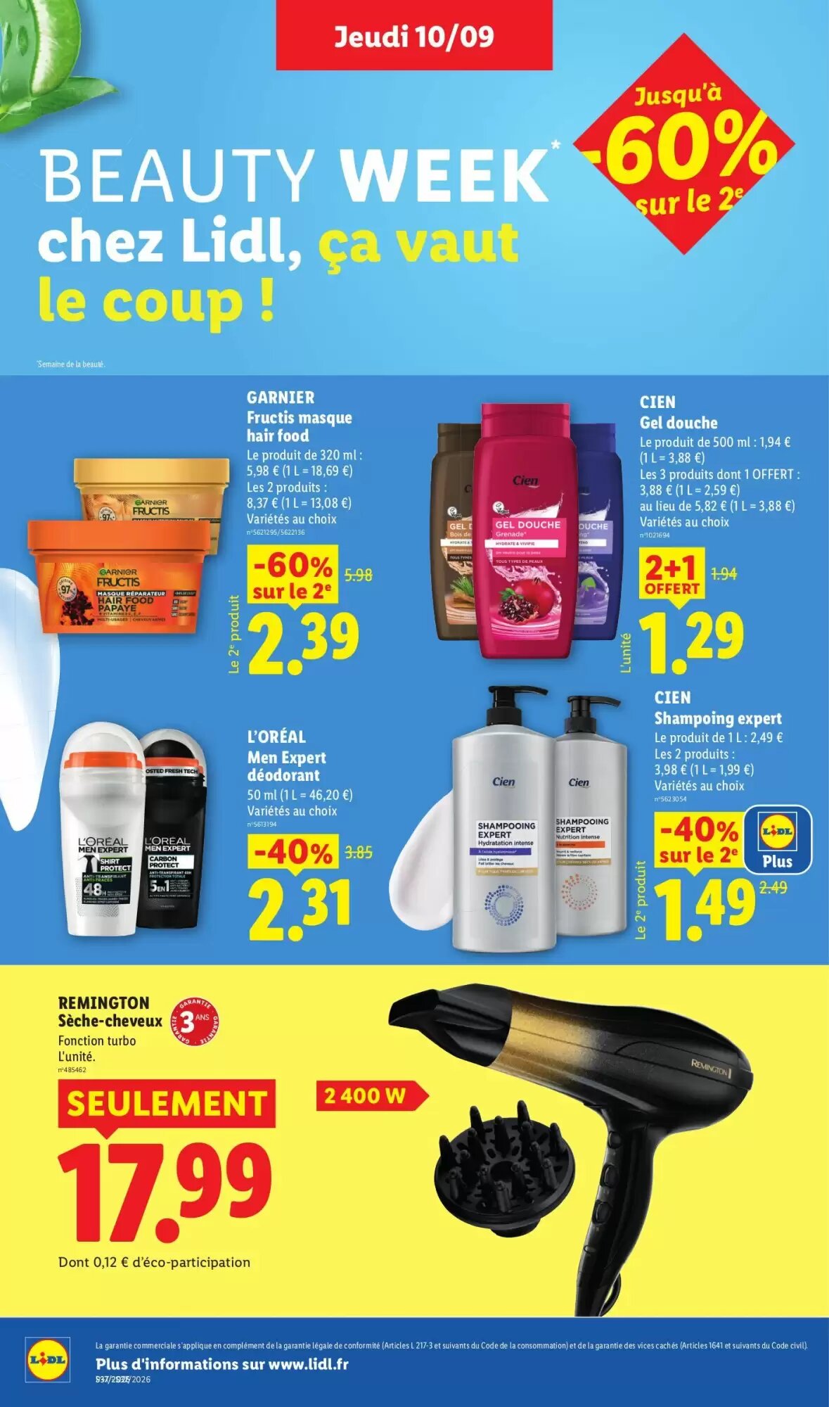 Prospectus promotionnel Lidl valable à partir du 03/09/2026 - Page 50.